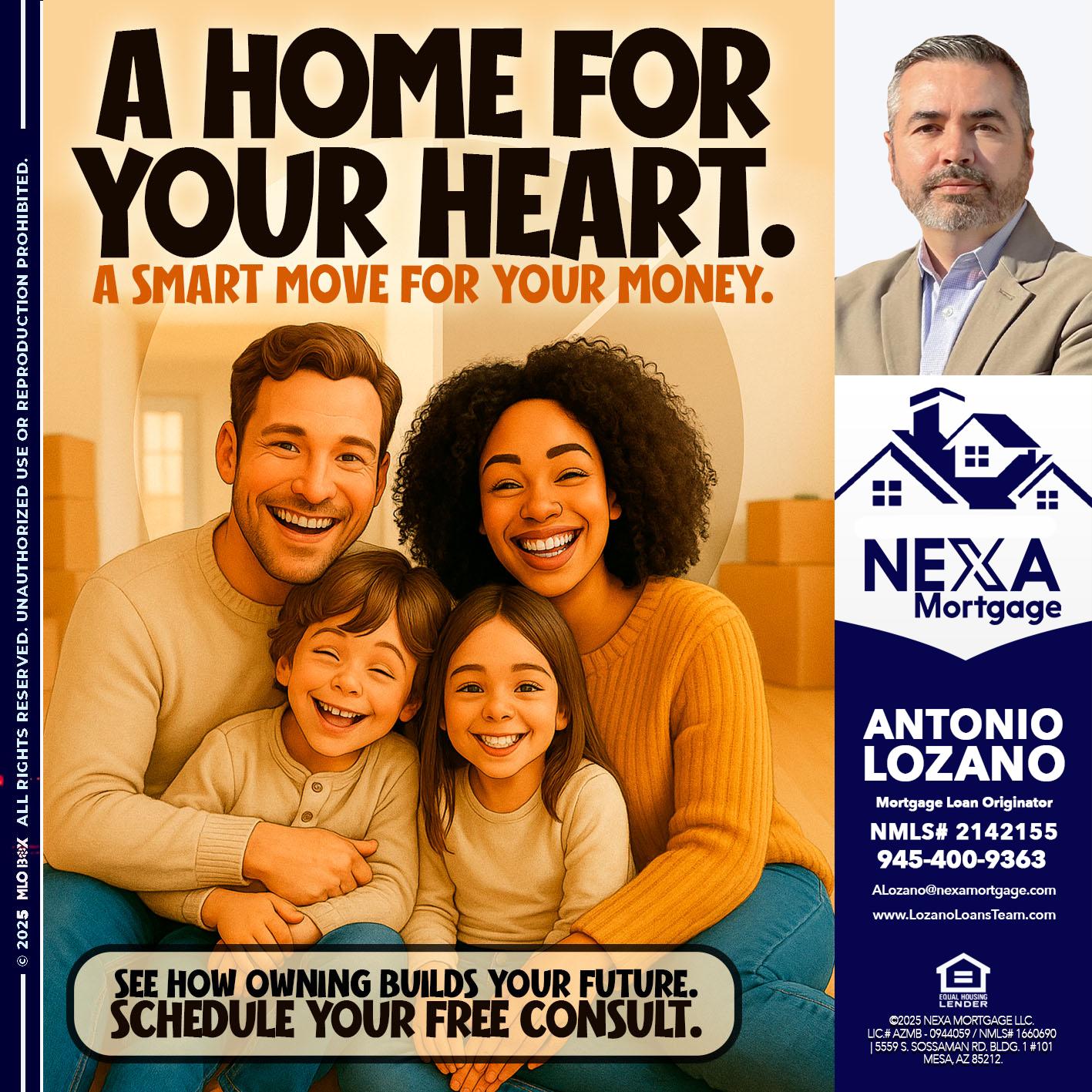 A HOME FOR - Antonio Lozano -Mortgage Loan Originator