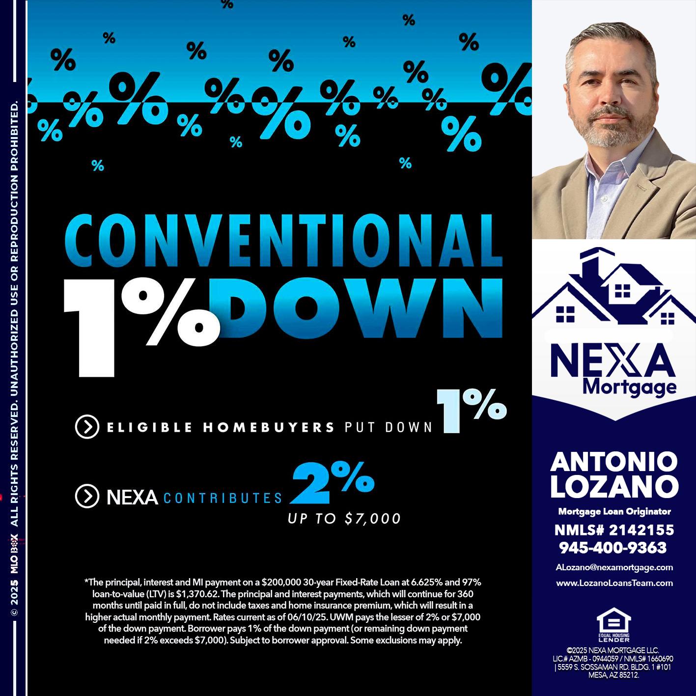 conventional - Antonio Lozano -Mortgage Loan Originator