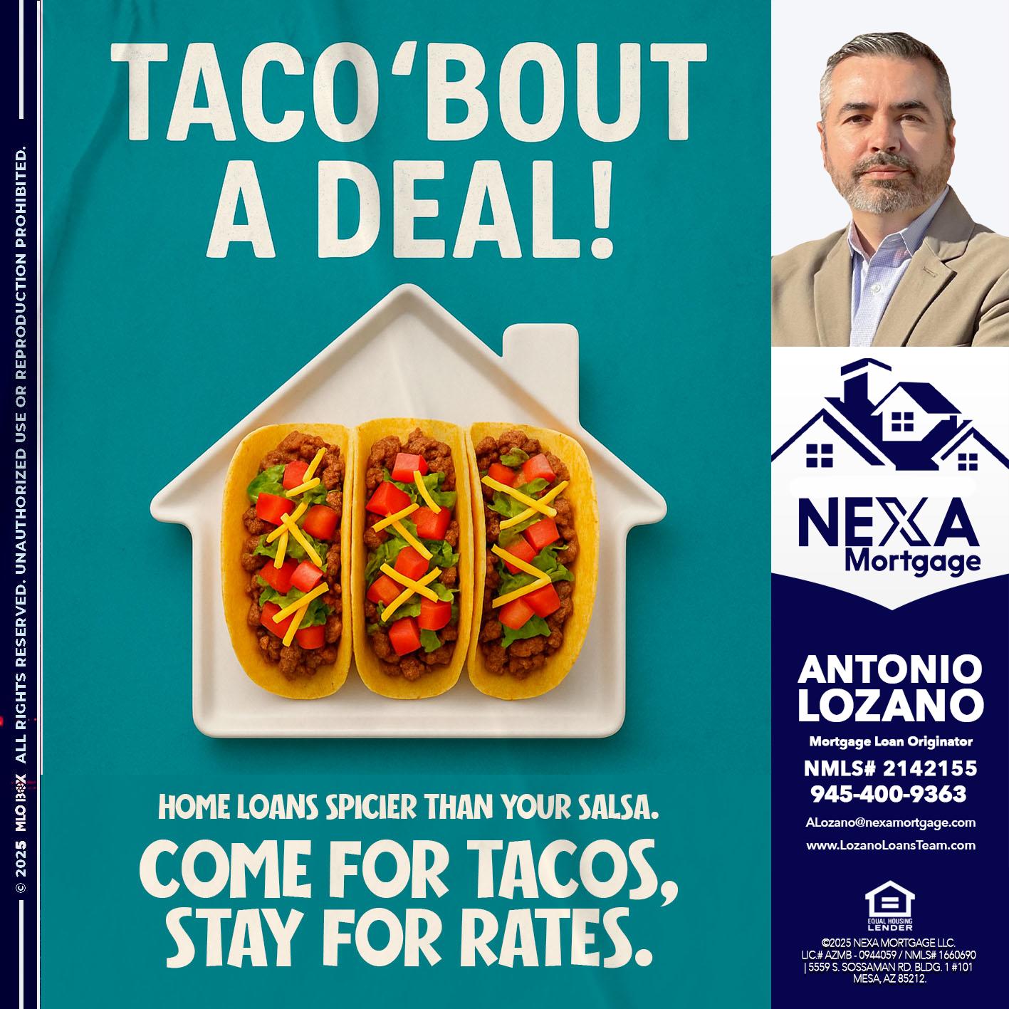TA-CONVERSEMOS - Antonio Lozano -Mortgage Loan Originator