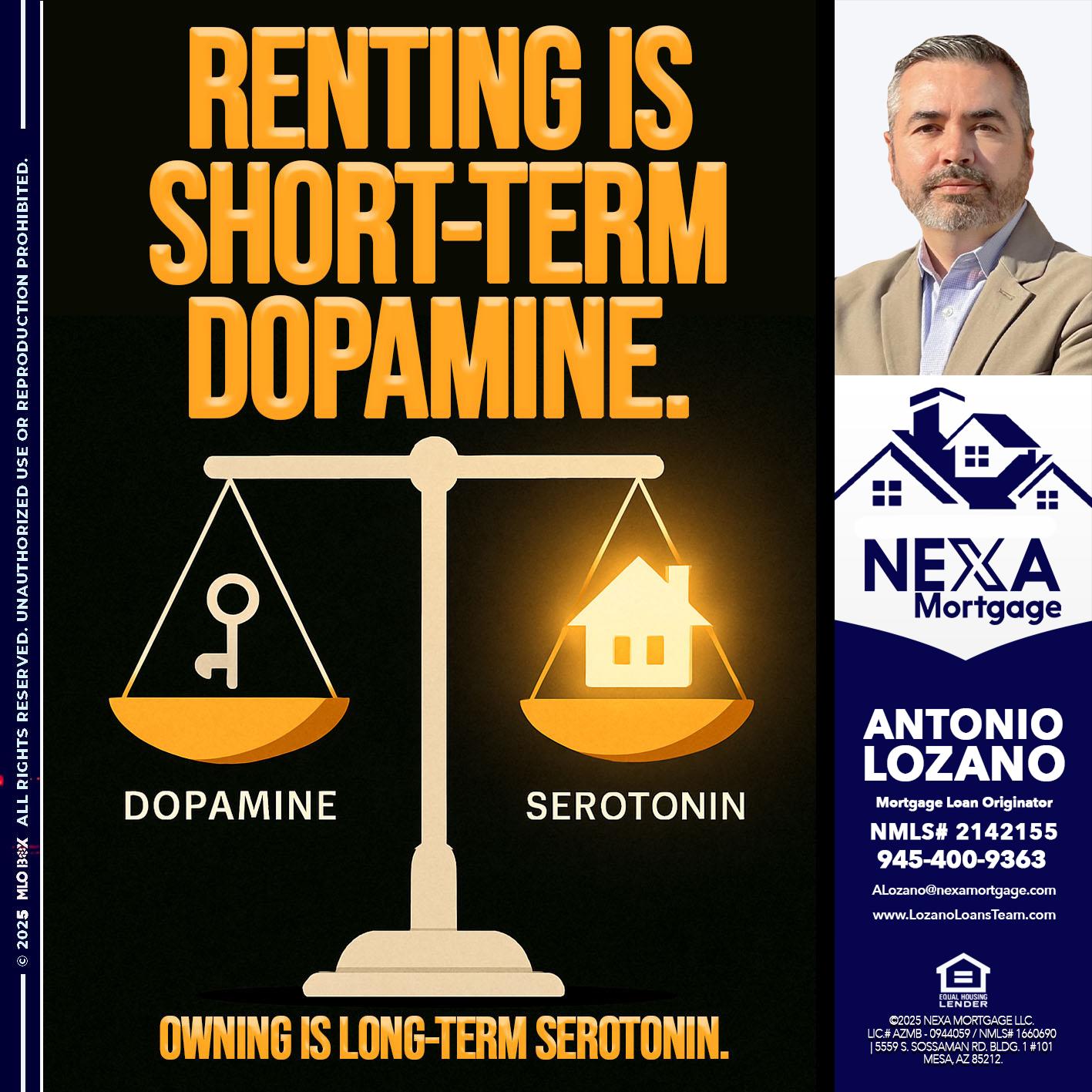 RENTING IS SHORT TERM - Antonio Lozano -Mortgage Loan Originator