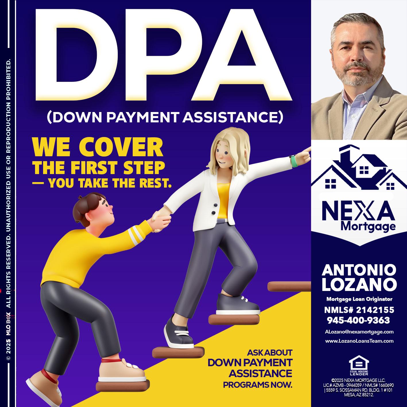 DPA LOANS - Antonio Lozano -Mortgage Loan Originator