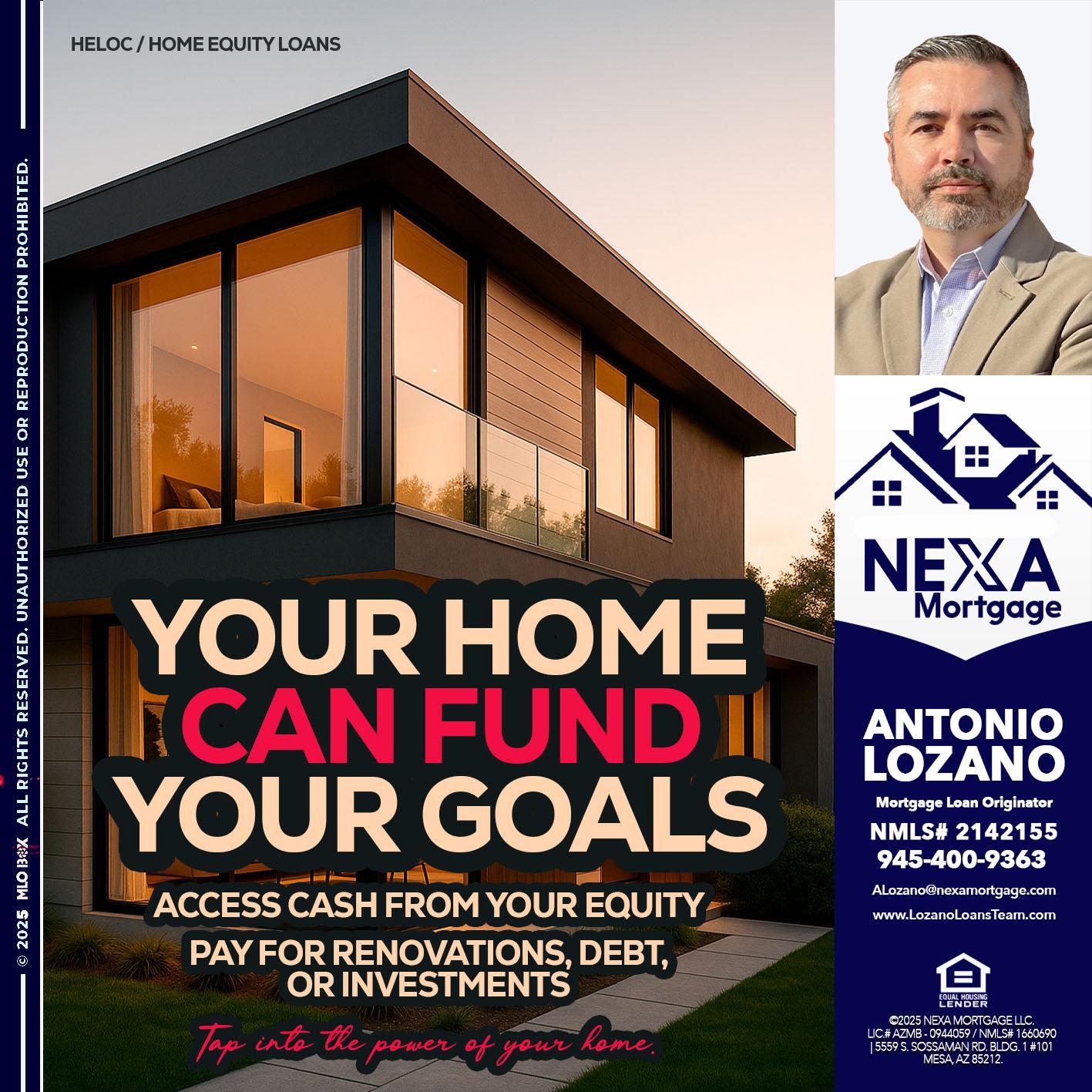 HELOC - Antonio Lozano -Mortgage Loan Originator