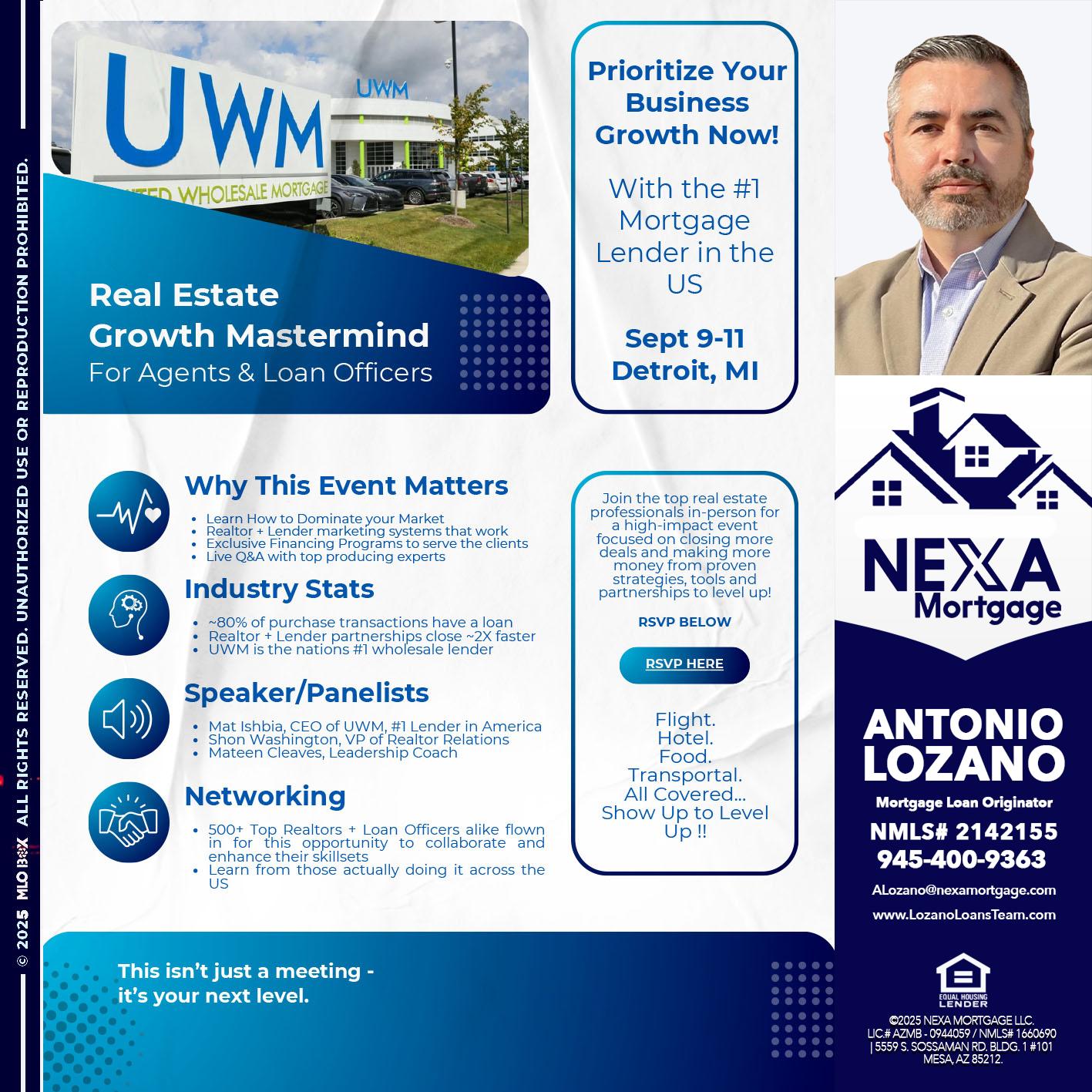 DETROIT TRIP - Antonio Lozano -Mortgage Loan Originator