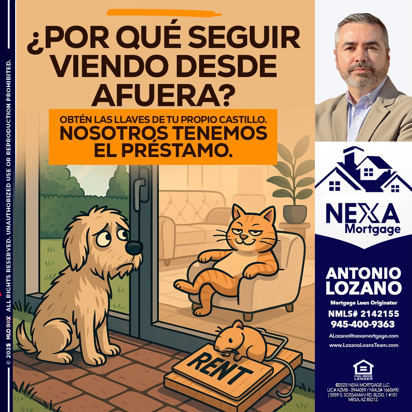 POR QUE SEGUIR? - Antonio Lozano -Mortgage Loan Originator