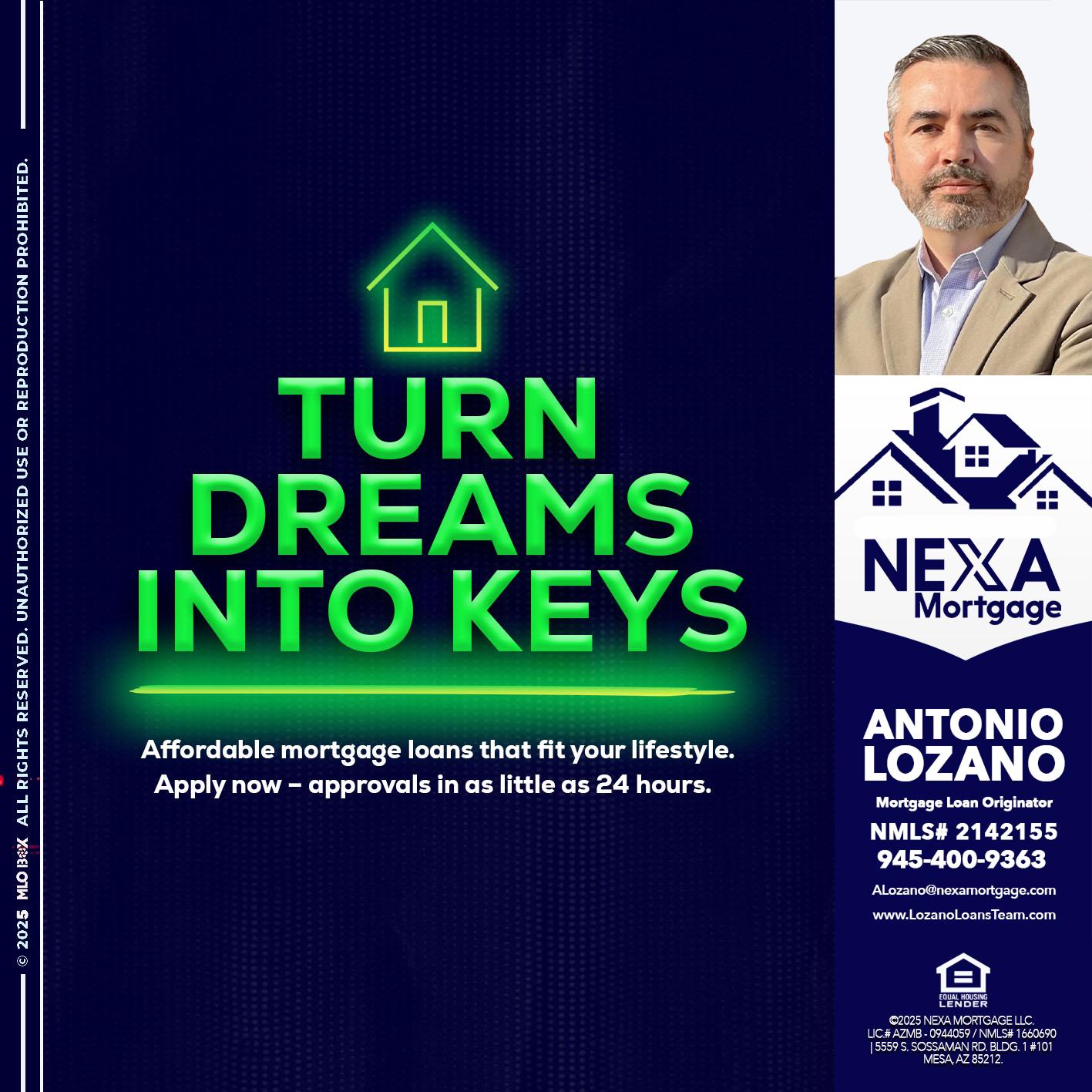 turn dreams - Antonio Lozano -Mortgage Loan Originator
