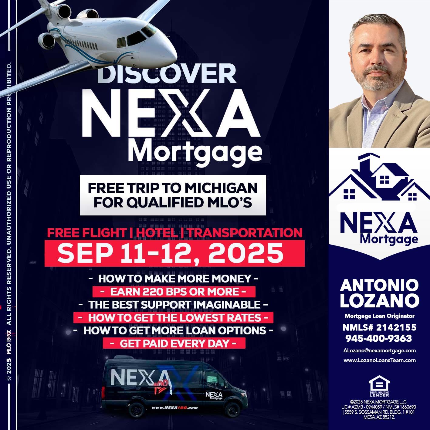 DISCOVER NEXA MORTGAGE - Antonio Lozano -Mortgage Loan Originator