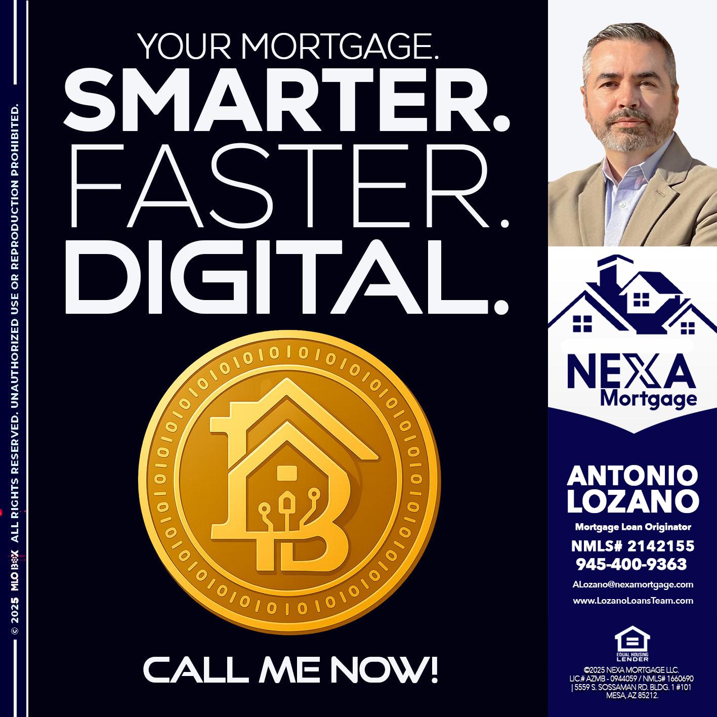 YOUR MORTGAGE - Antonio Lozano -Mortgage Loan Originator