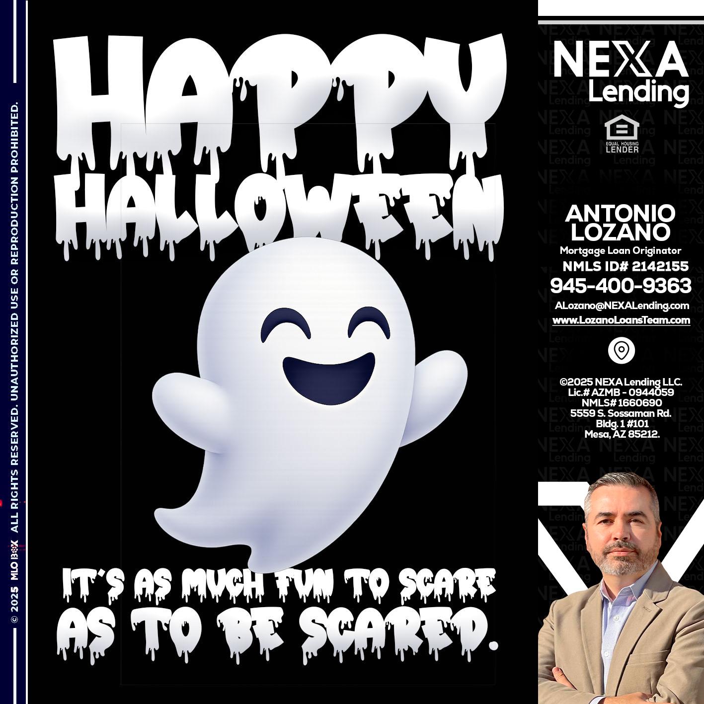 HAPPY HALLOWEEN - Antonio Lozano -Mortgage Loan Originator