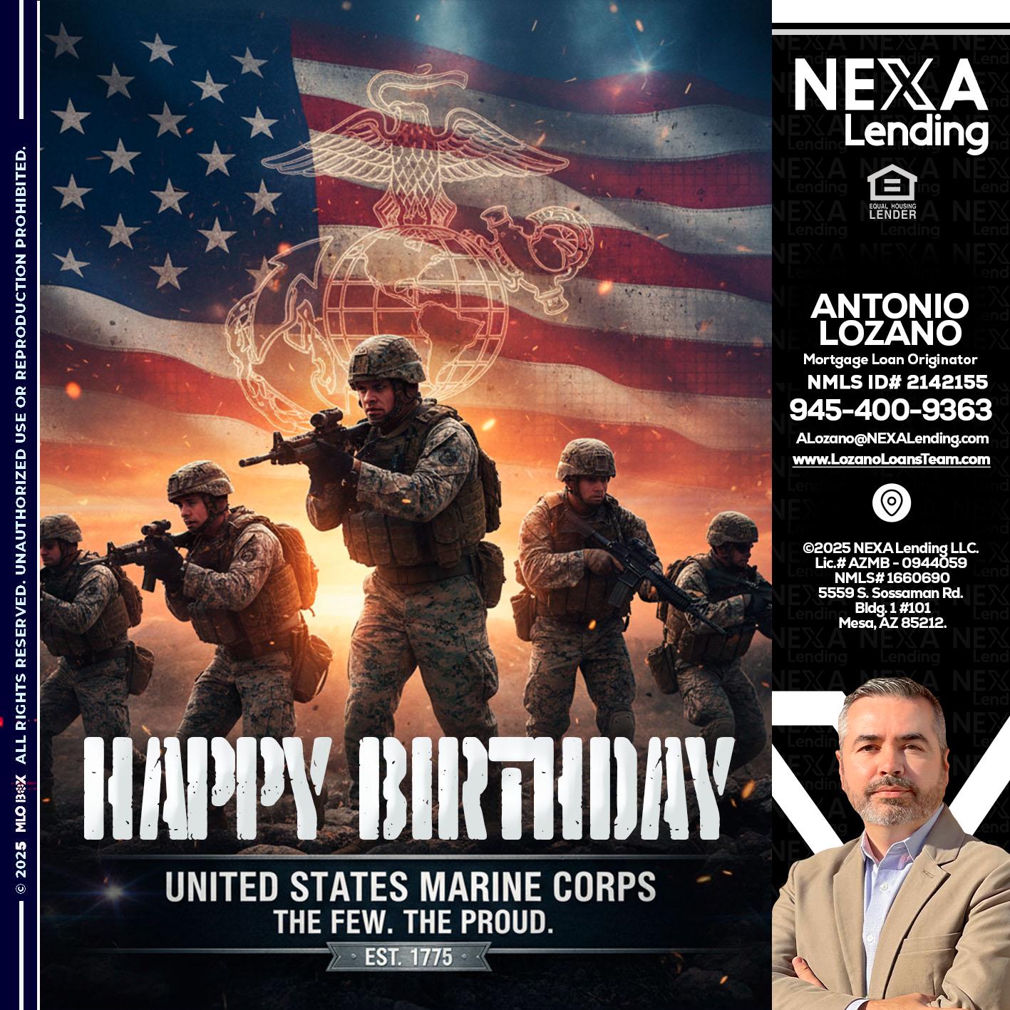 happy birthday - Antonio Lozano -Mortgage Loan Originator