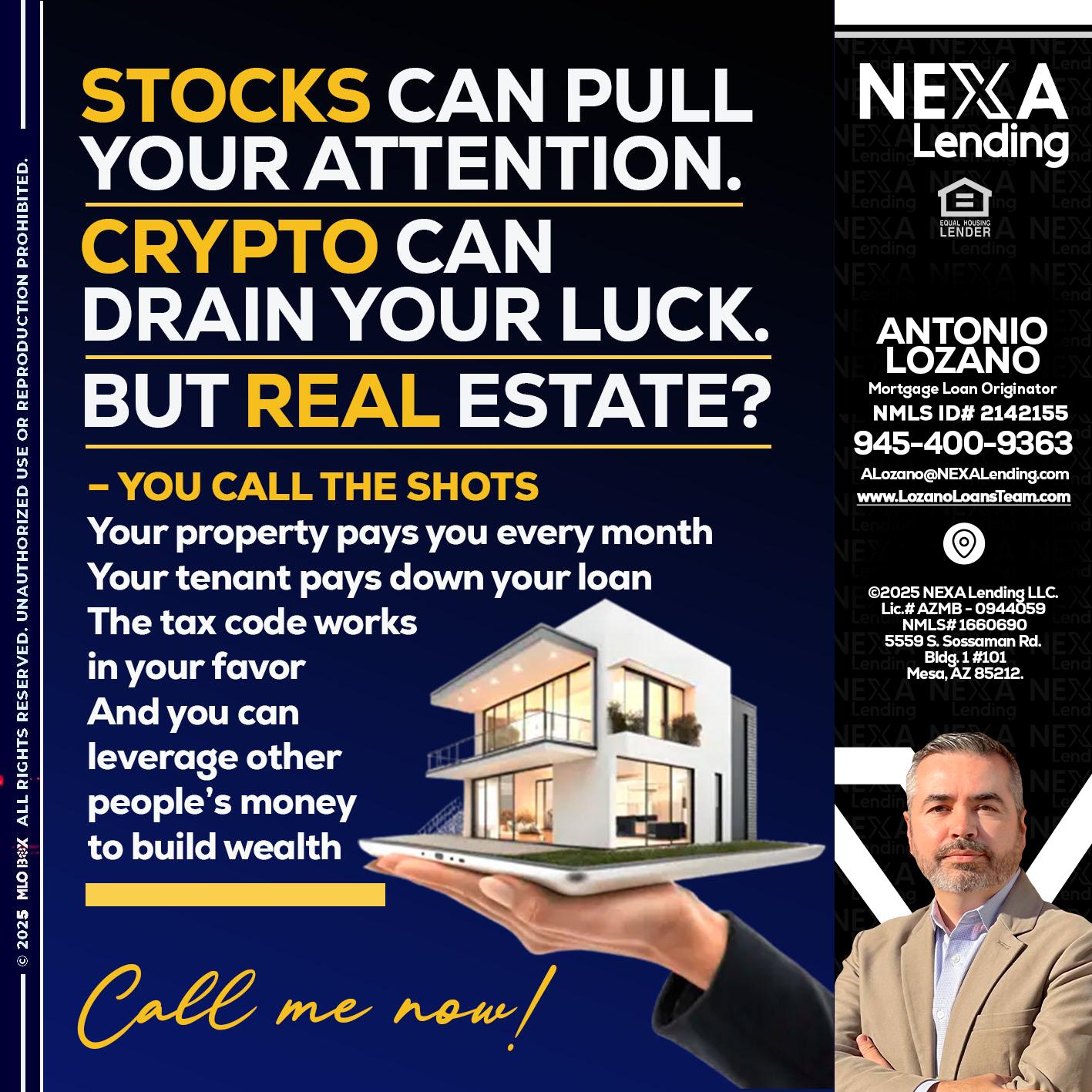 STOCK YOUR - Antonio Lozano -Mortgage Loan Originator
