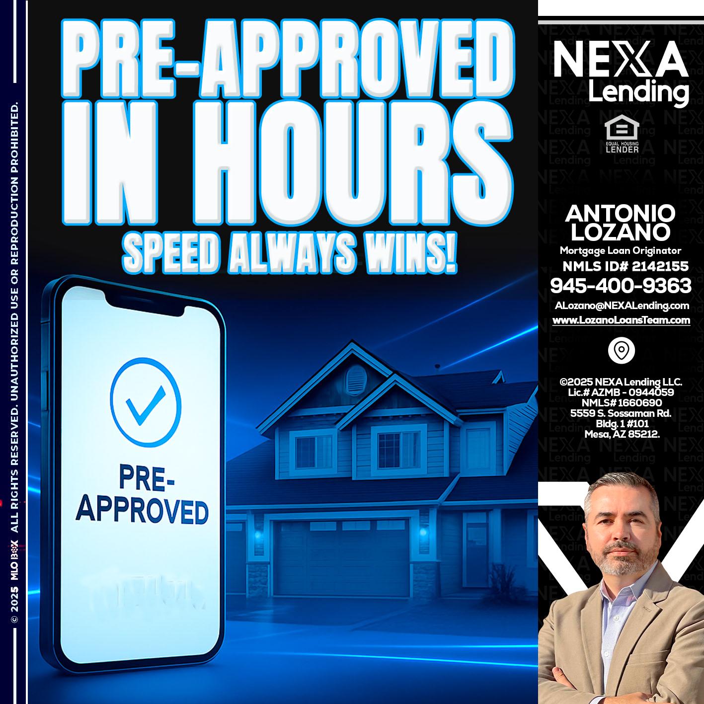 PRE - Antonio Lozano -Mortgage Loan Originator