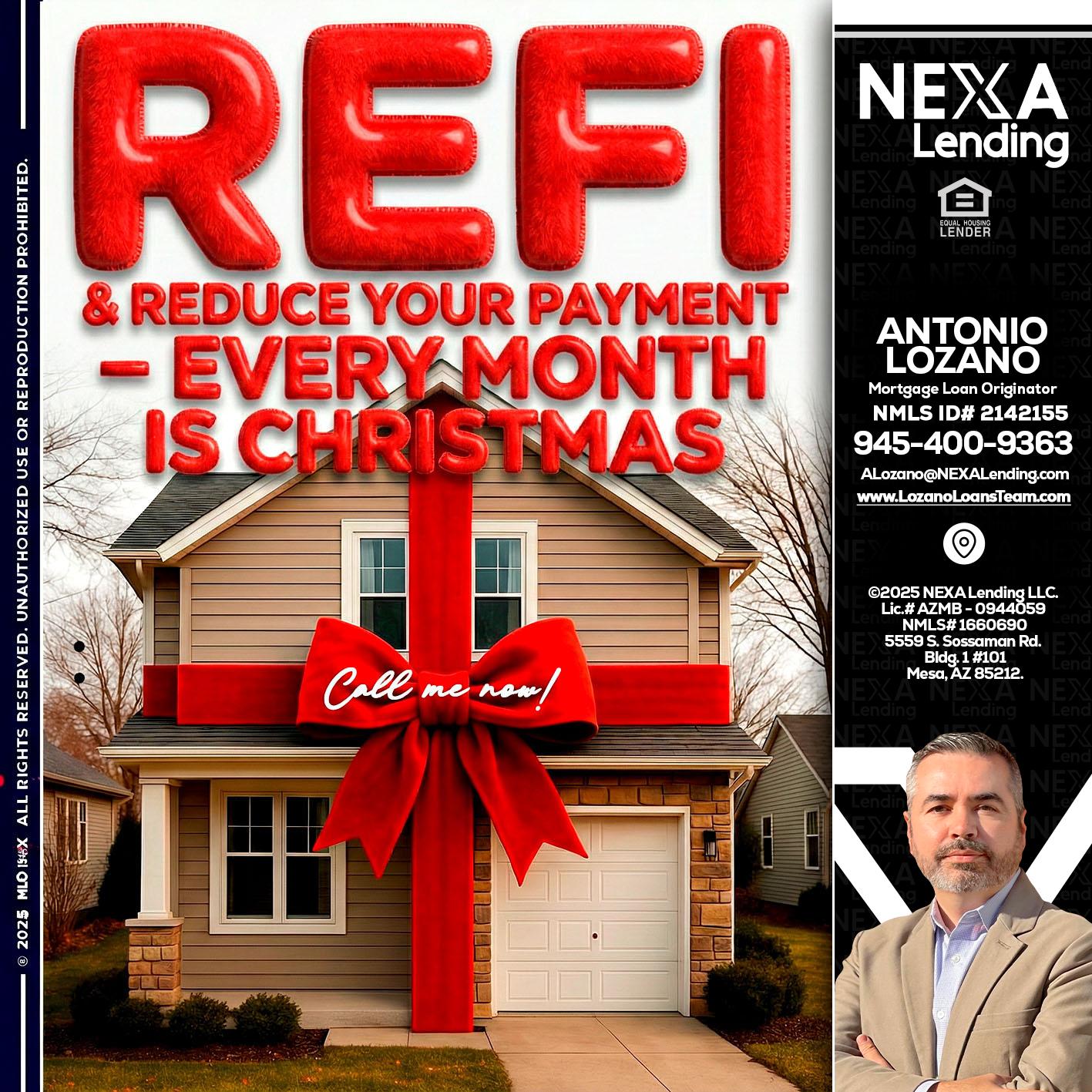 REFI - Antonio Lozano -Mortgage Loan Originator