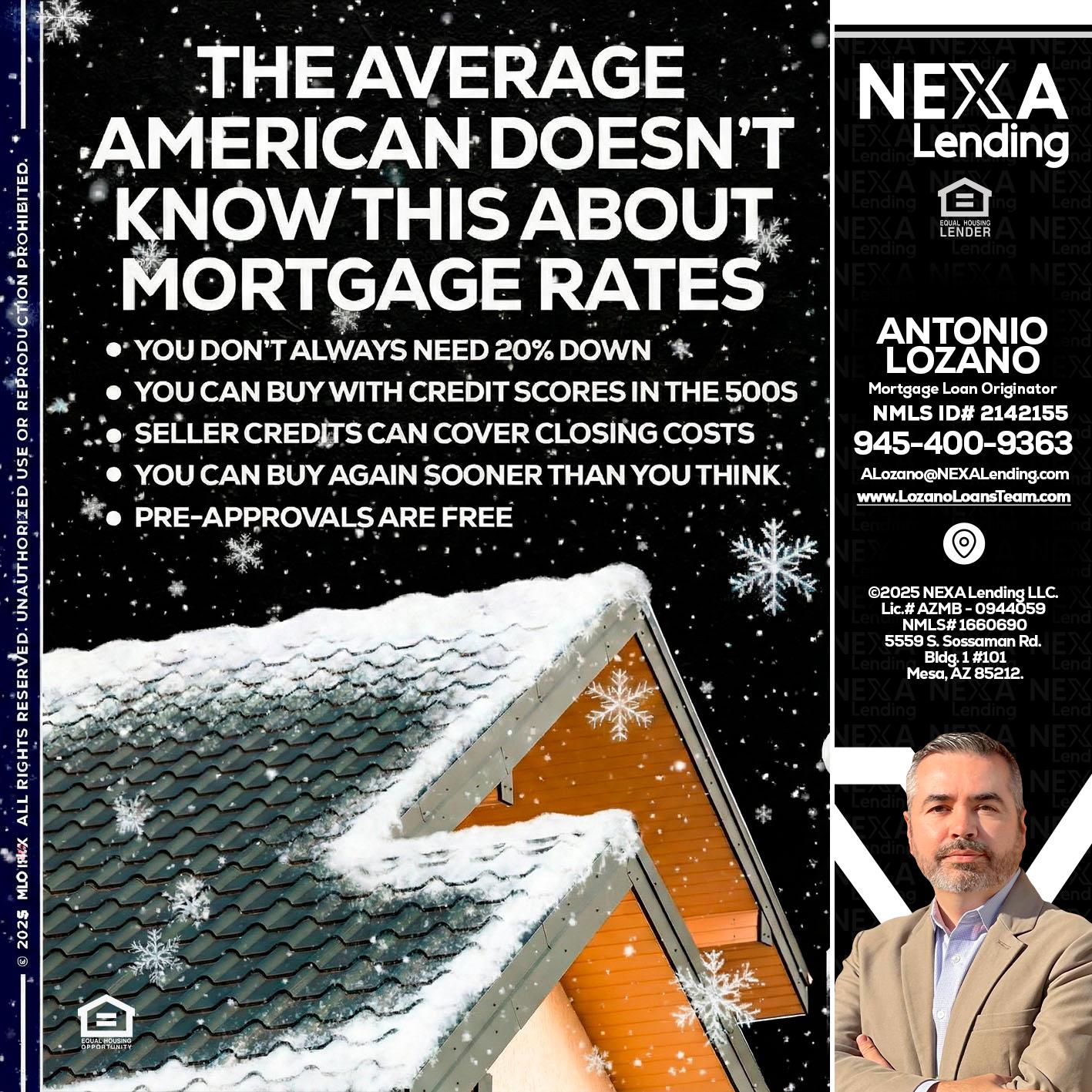 THE AVERAGE - Antonio Lozano -Mortgage Loan Originator