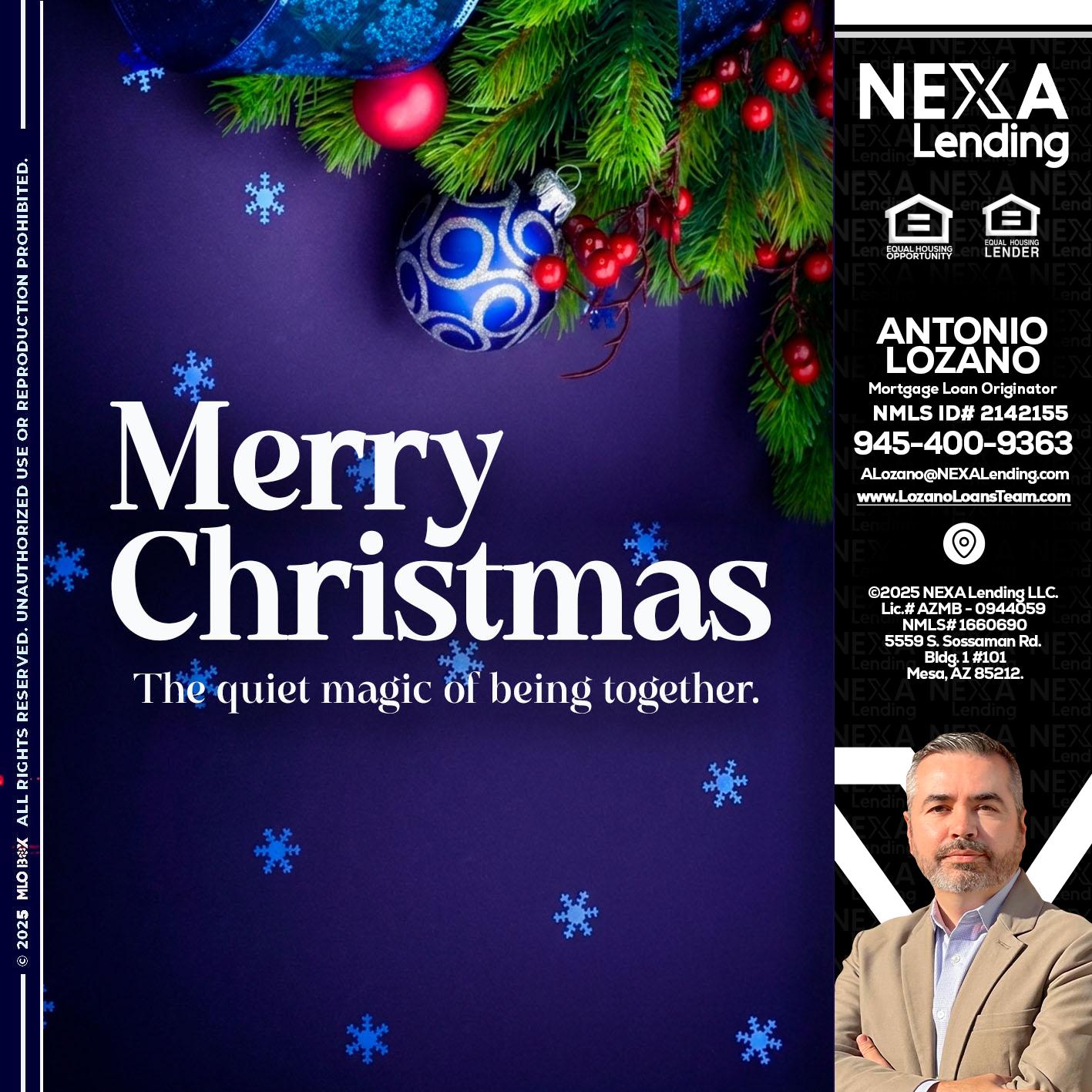 merry christmas - Antonio Lozano -Mortgage Loan Originator