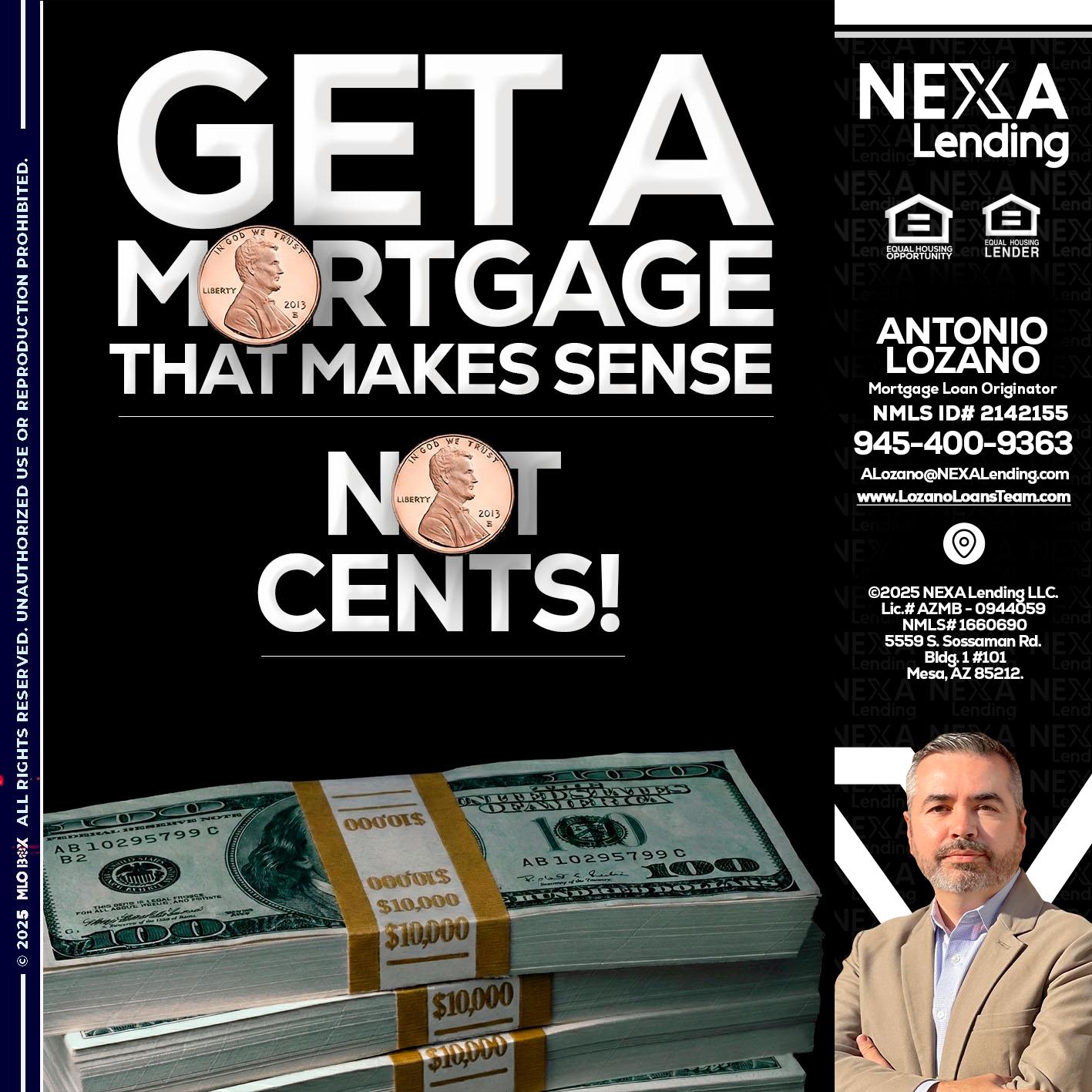 get a mortgage - Antonio Lozano -Mortgage Loan Originator