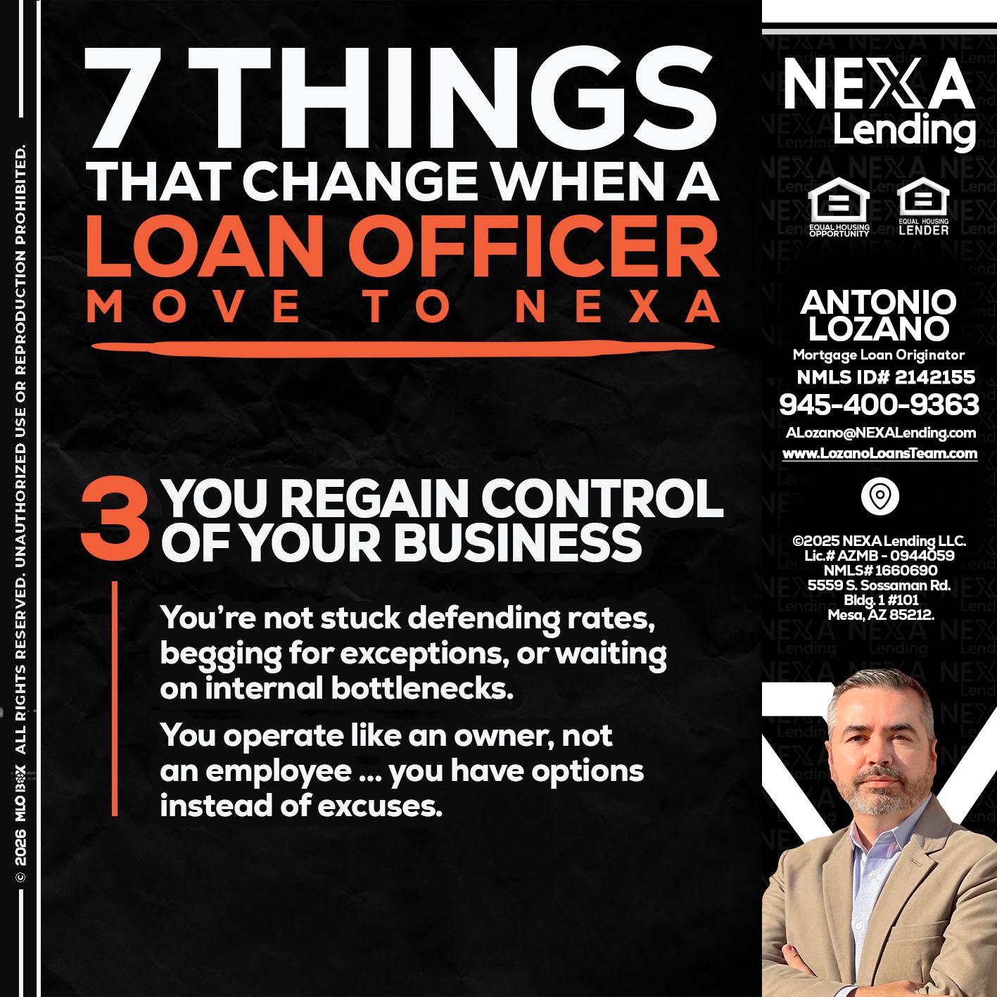 7 things (3) - Antonio Lozano -Mortgage Loan Originator