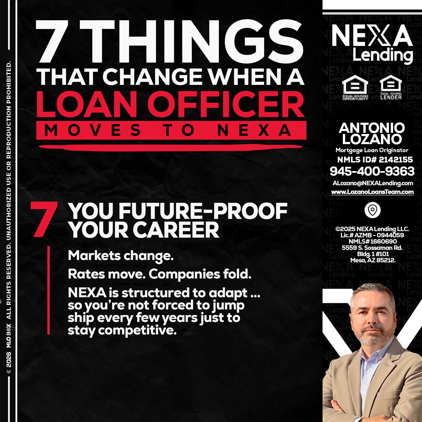 7 THINGS (7) - Antonio Lozano -Mortgage Loan Originator