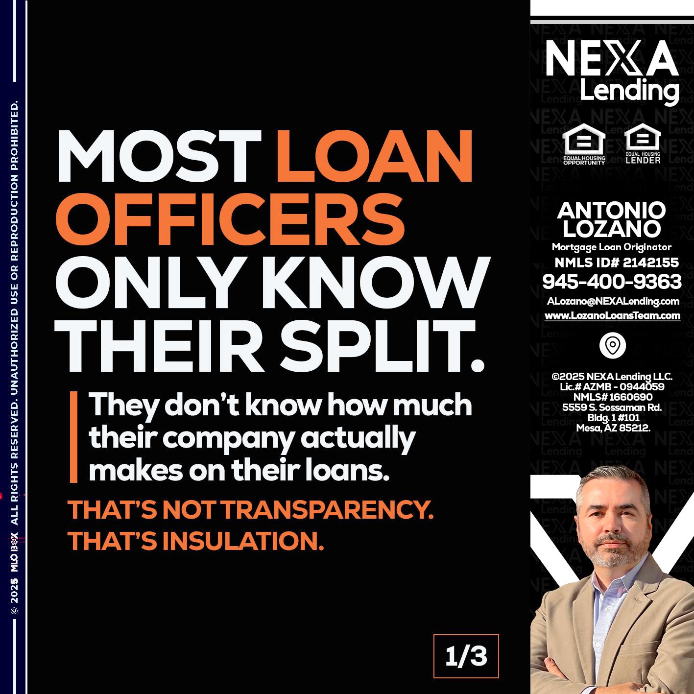 1 OF 3 - Antonio Lozano -Mortgage Loan Originator