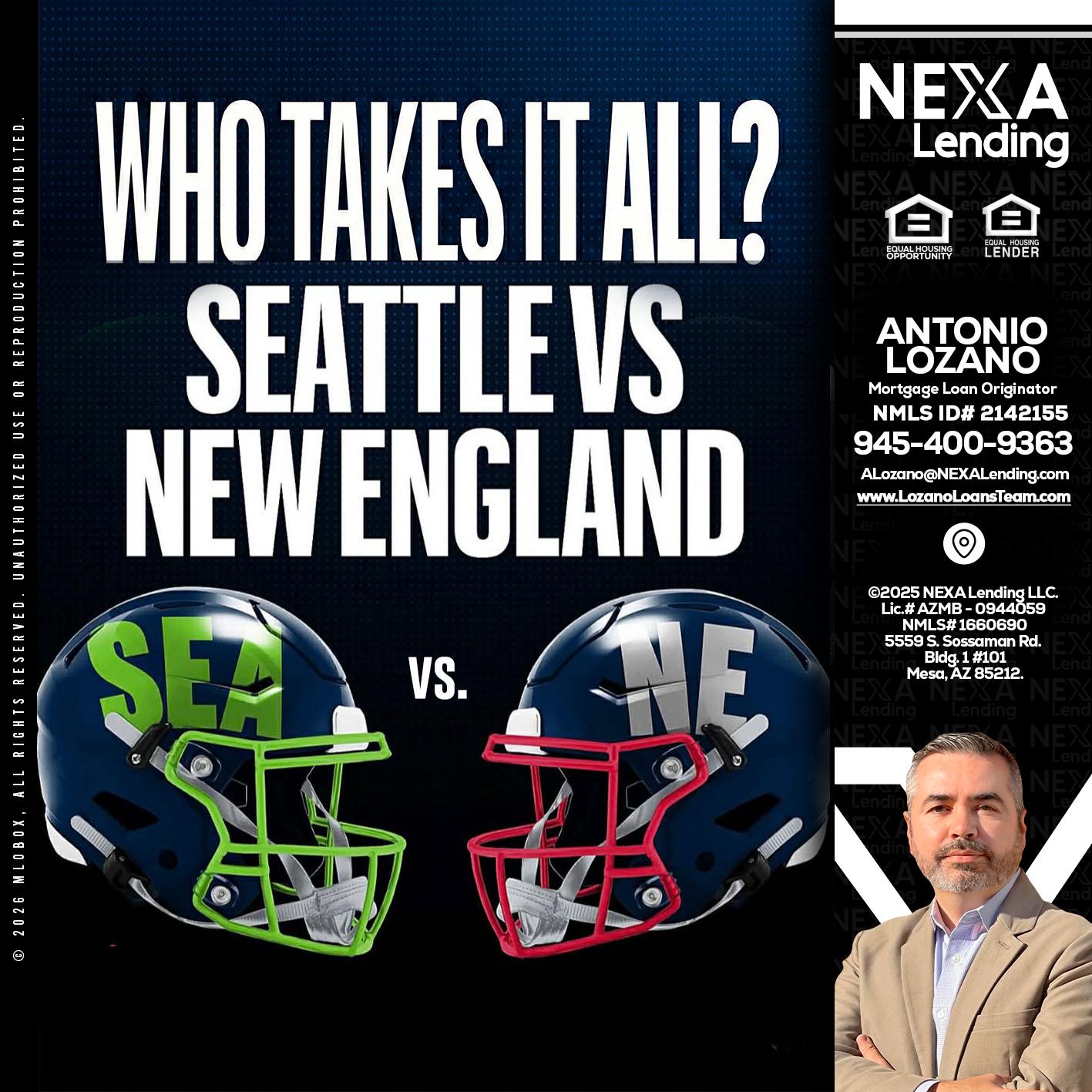 WHO TAKE IT ALL? - Antonio Lozano -Mortgage Loan Originator