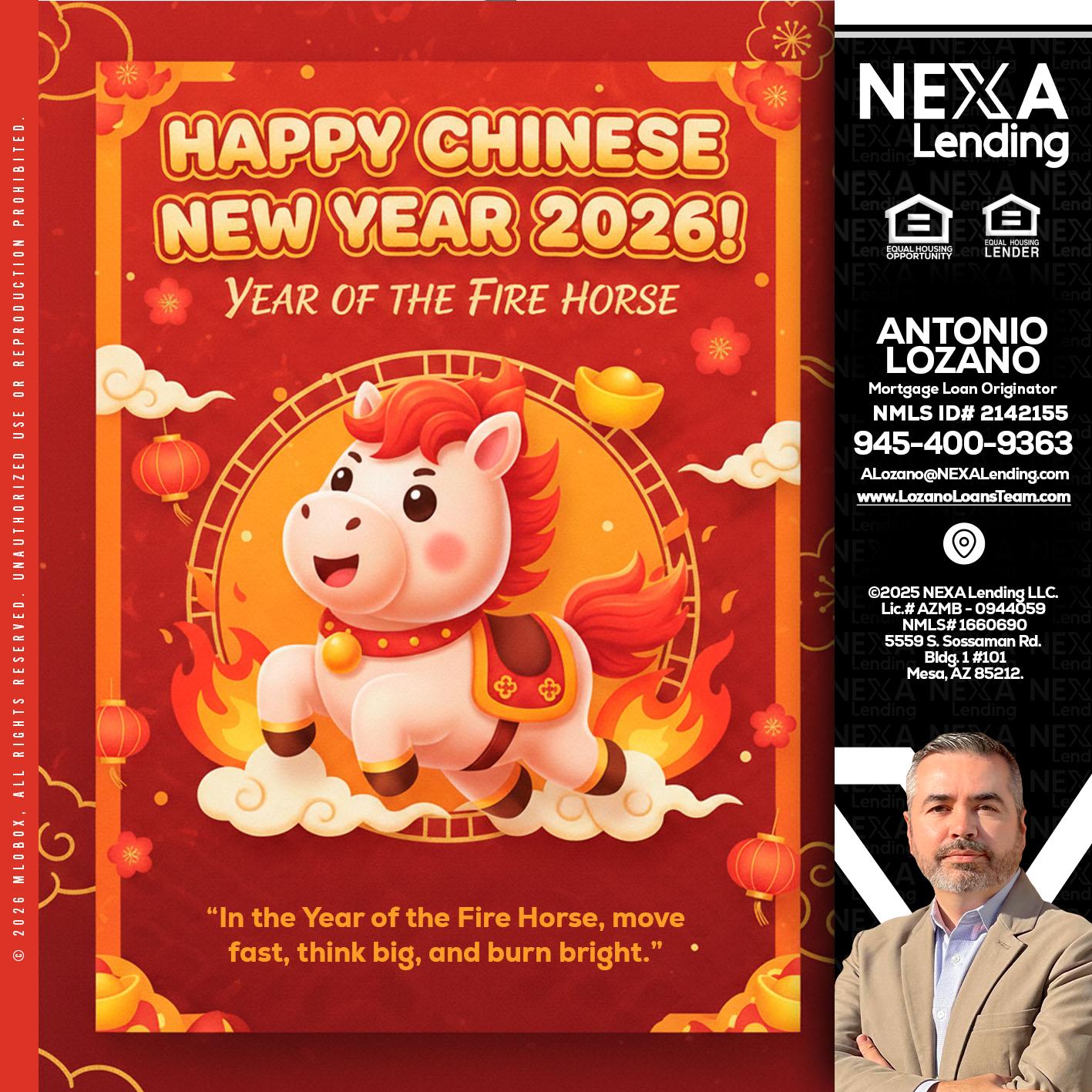 happy Chinese new year - Antonio Lozano -Mortgage Loan Originator