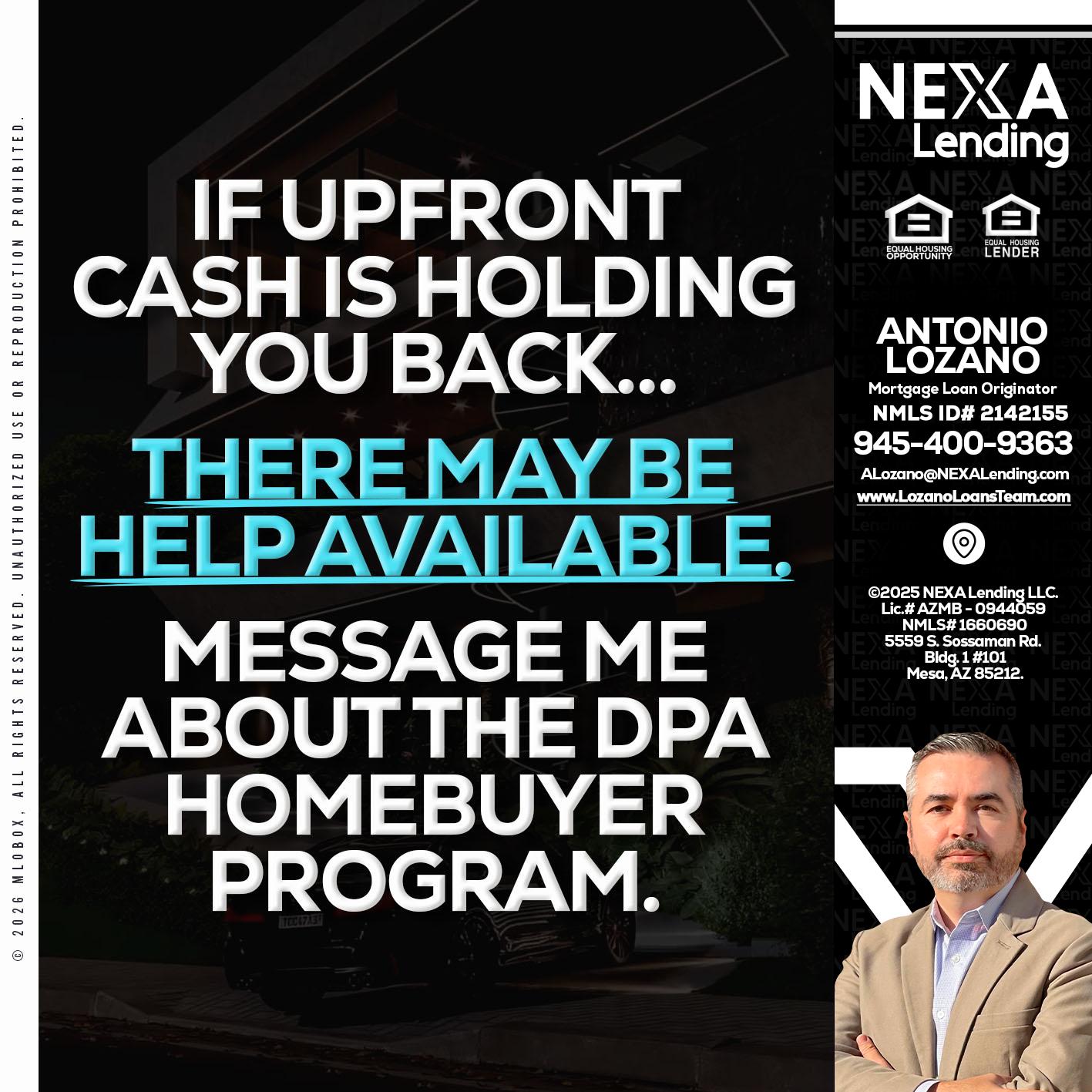 IF UPFRONT - Antonio Lozano -Mortgage Loan Originator