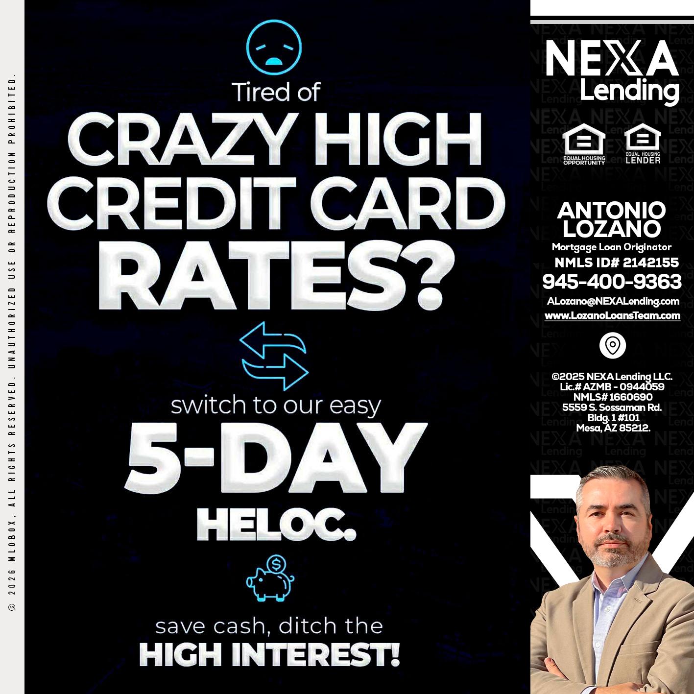 CRAZY HIGH - Antonio Lozano -Mortgage Loan Originator