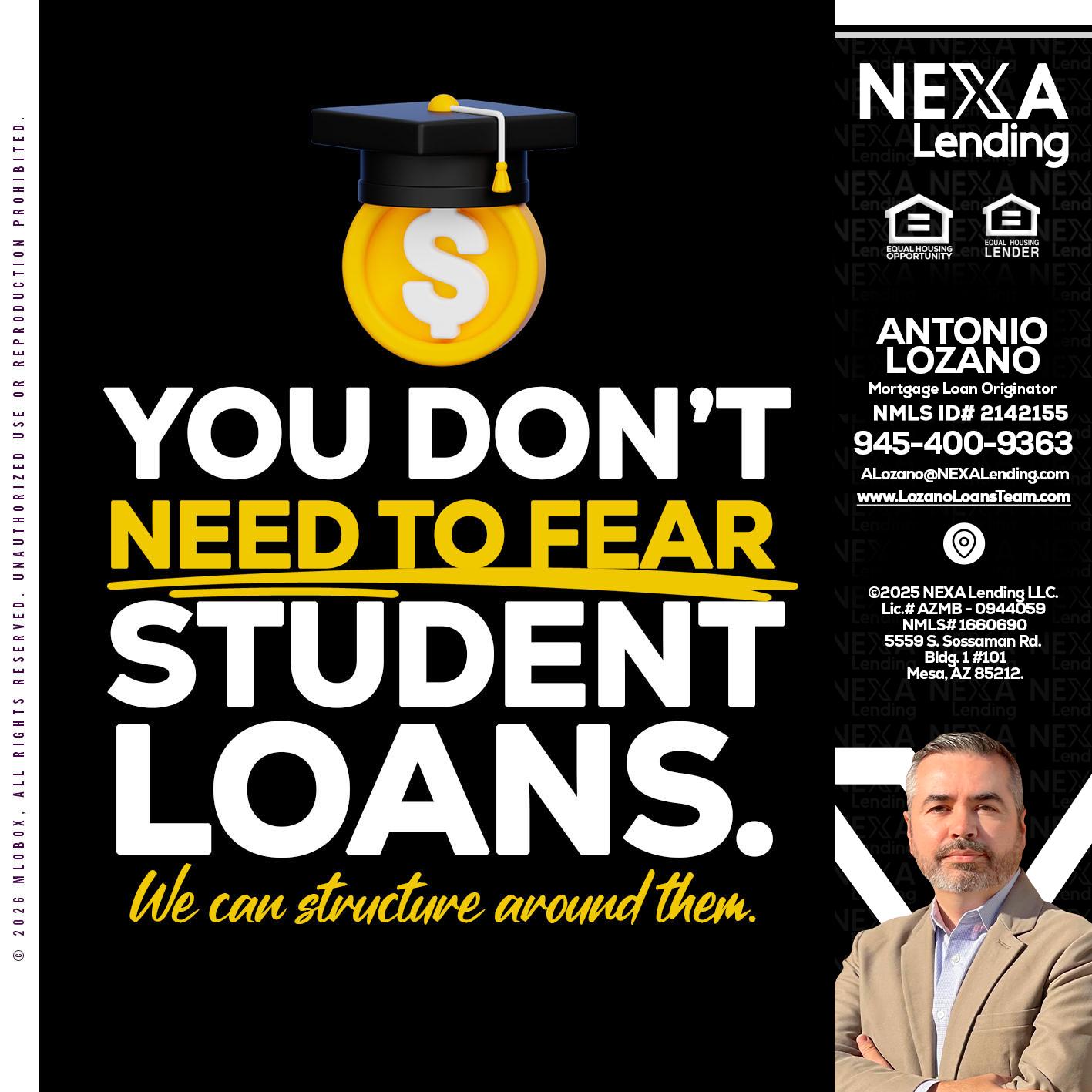 YOU DONT NEED - Antonio Lozano -Mortgage Loan Originator