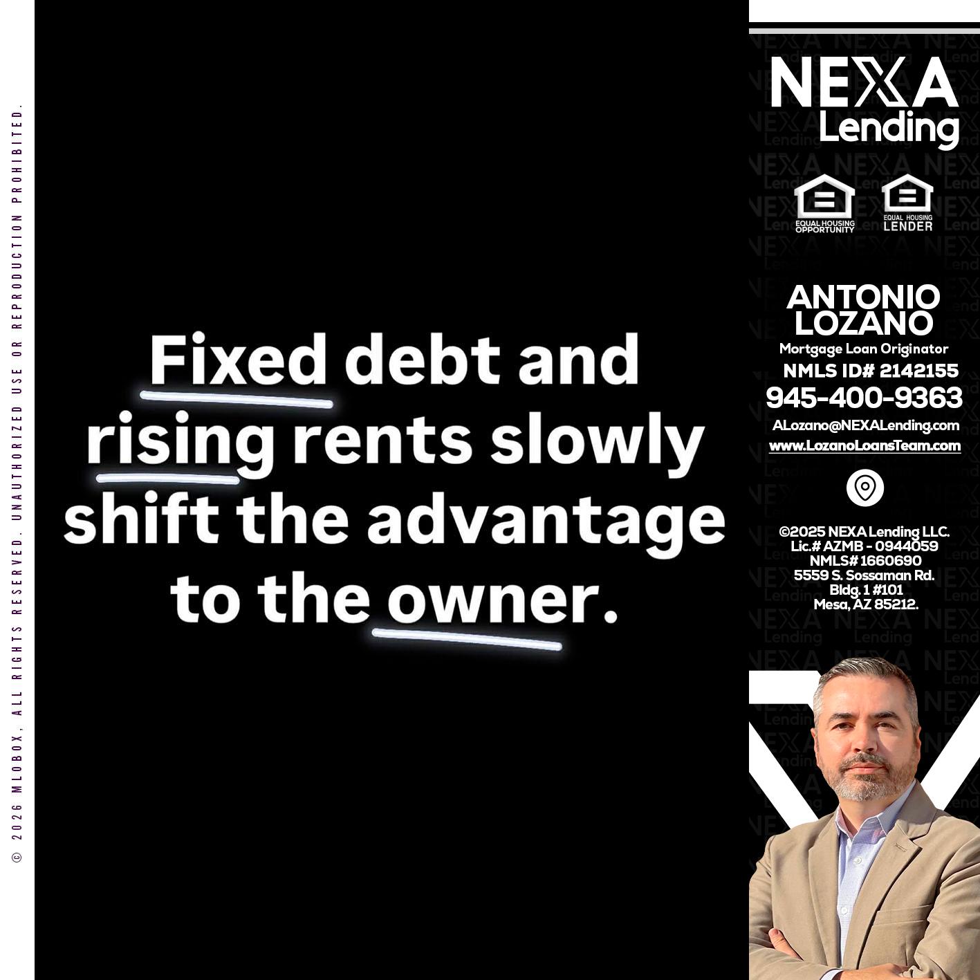 FIXED DEBT - Antonio Lozano -Mortgage Loan Originator