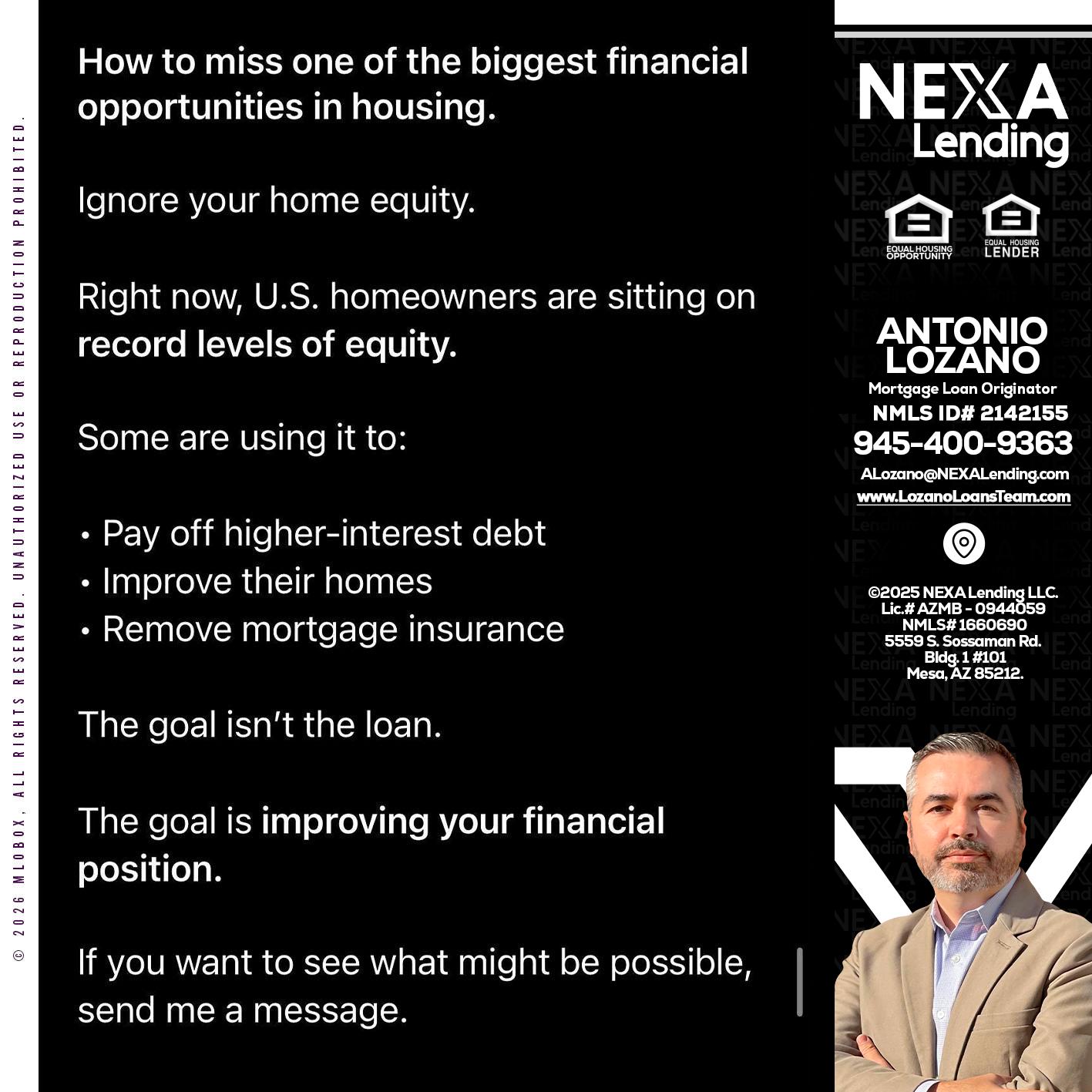 how to miss - Antonio Lozano -Mortgage Loan Originator