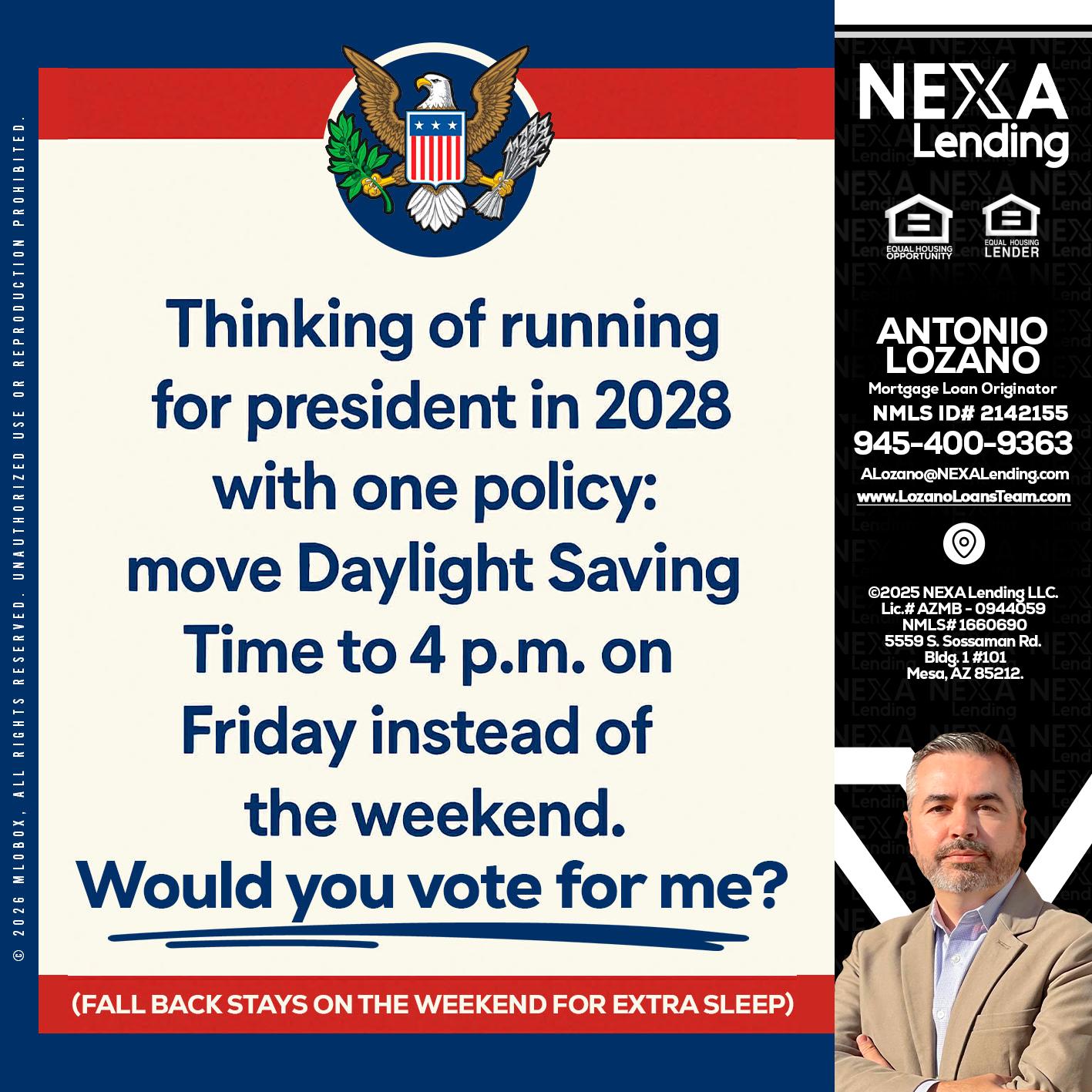 THINKING OF RUNING - Antonio Lozano -Mortgage Loan Originator