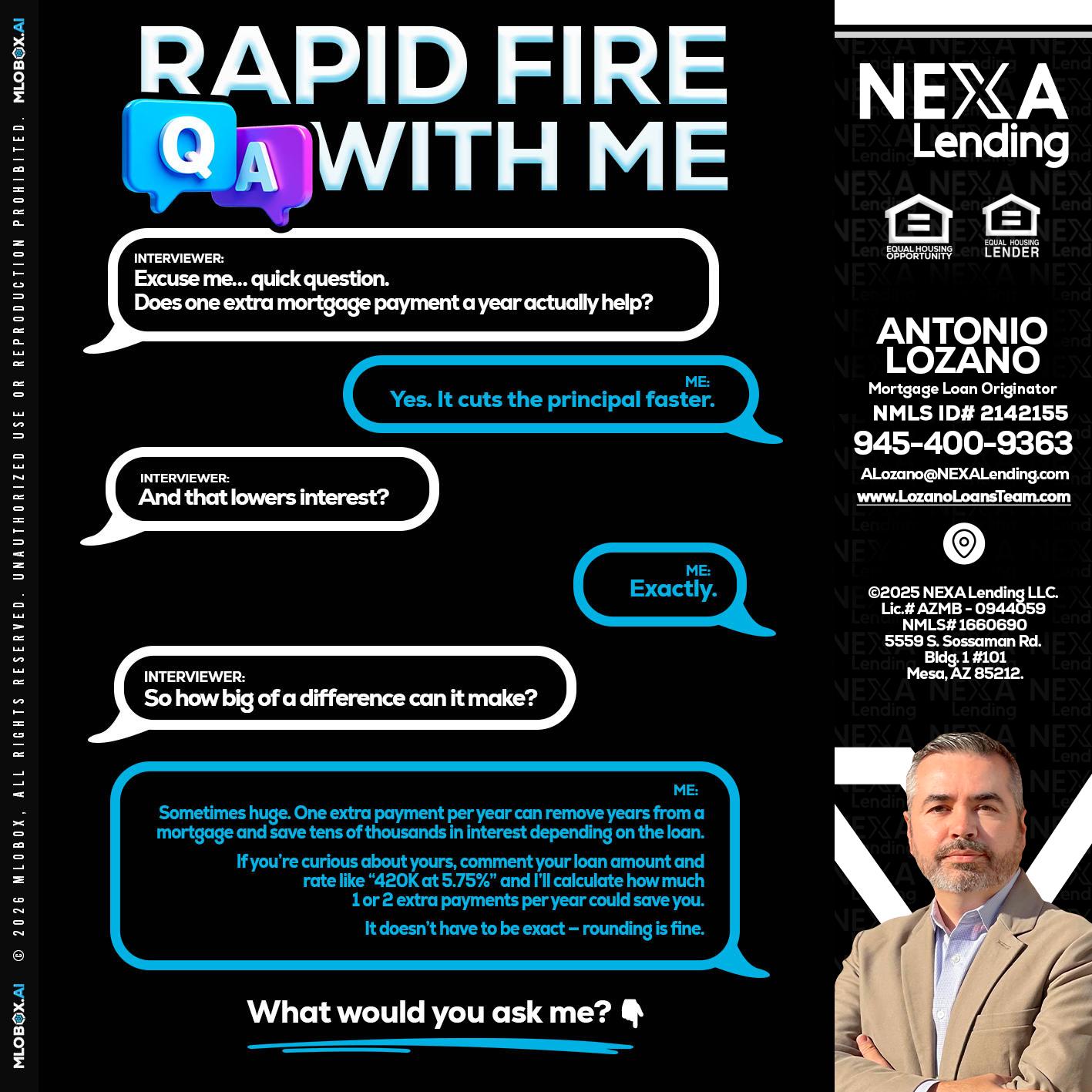RAPID Q&A - Antonio Lozano -Mortgage Loan Originator