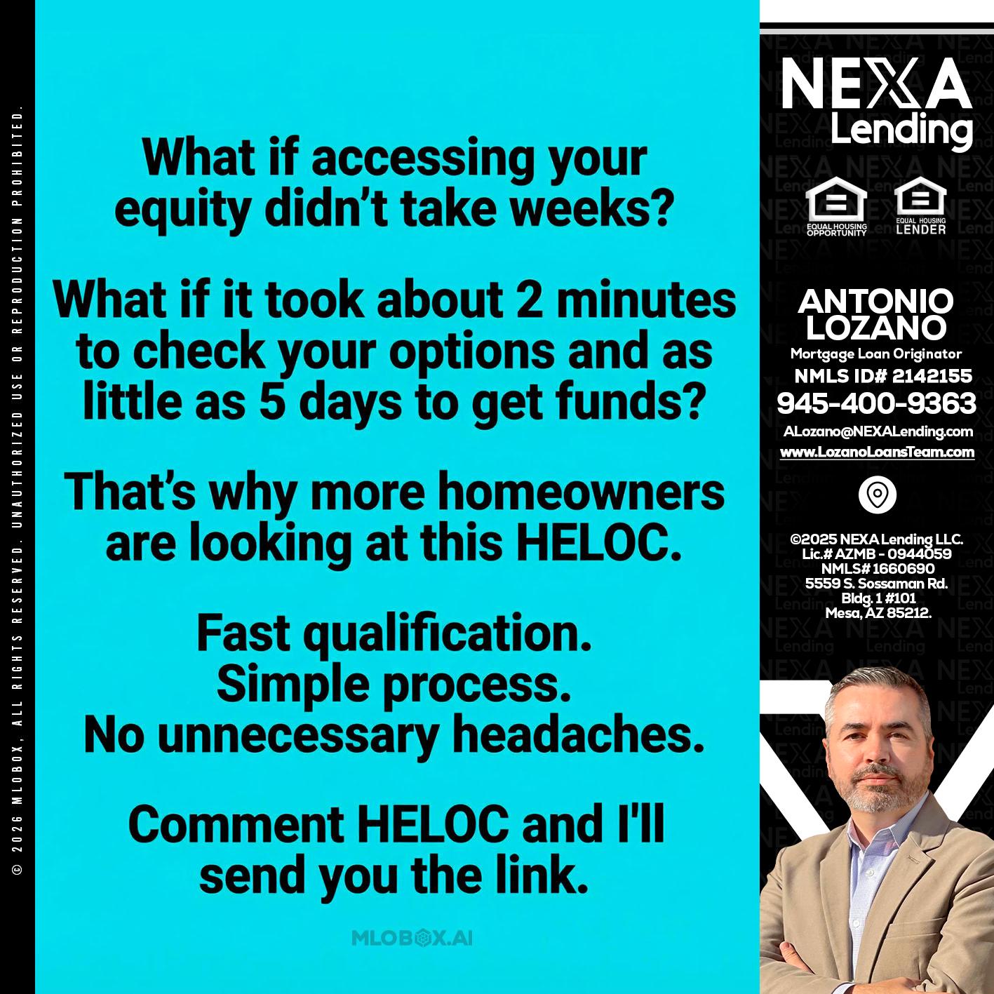what if - Antonio Lozano -Mortgage Loan Originator