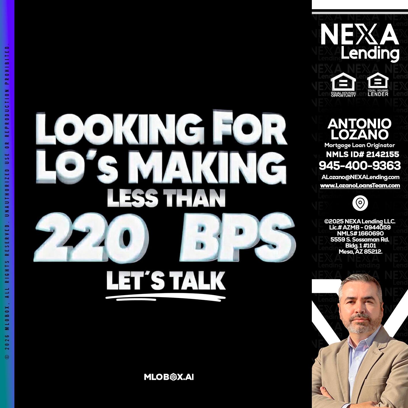 LOOKING FOR - Antonio Lozano -Mortgage Loan Originator