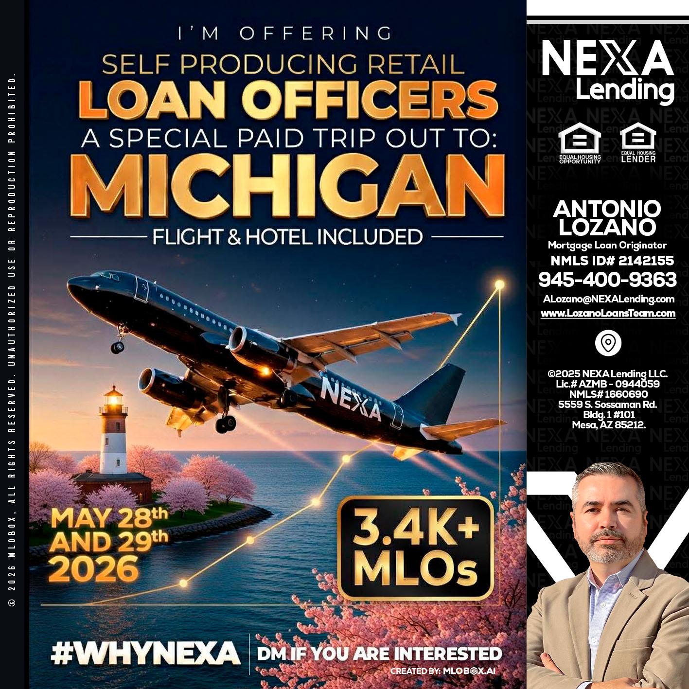 MICHIGAN TRIP - Antonio Lozano -Mortgage Loan Originator