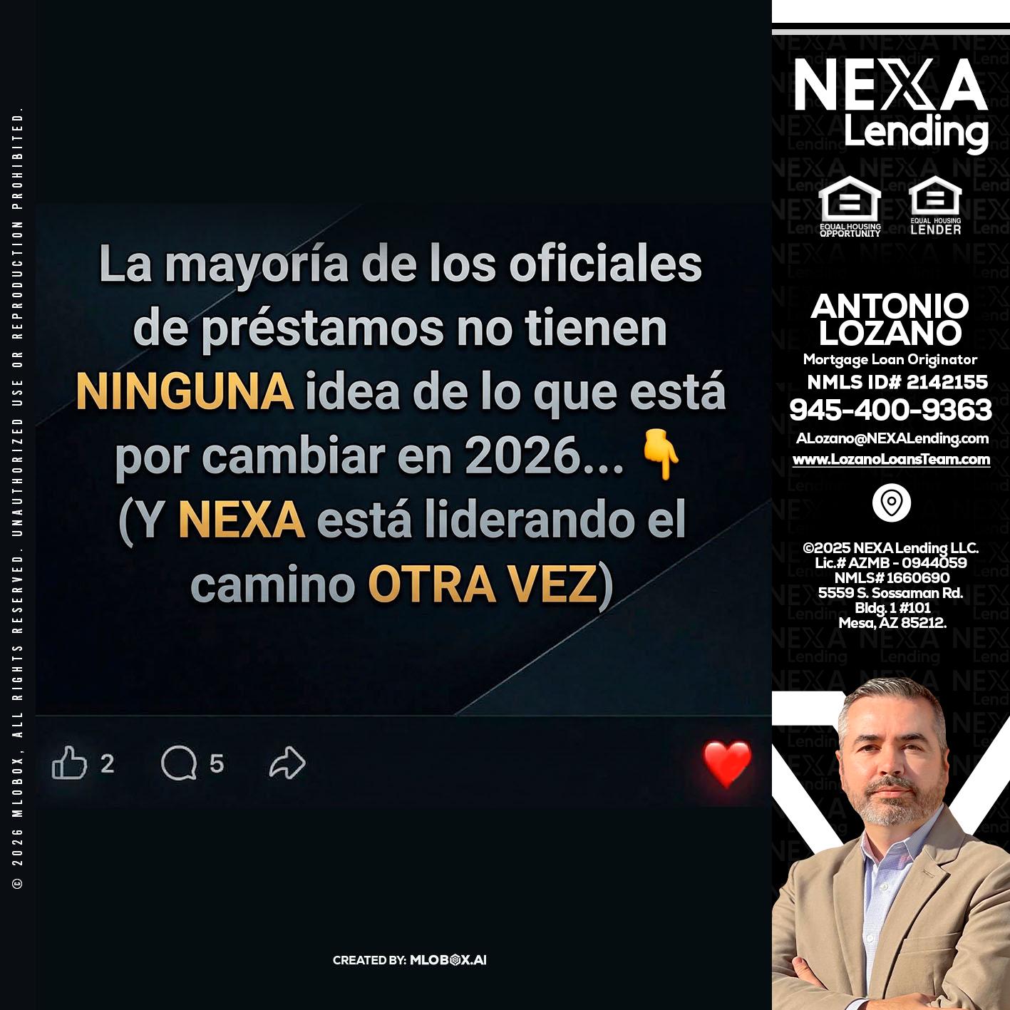 la mayoría de - Antonio Lozano -Mortgage Loan Originator