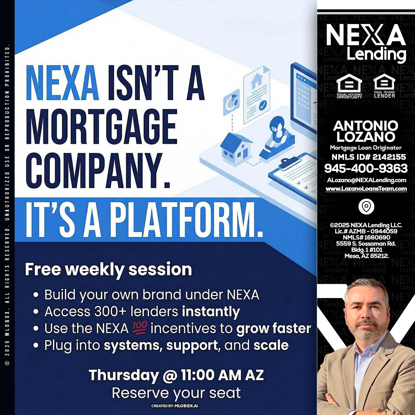 NEXA ISNT - Antonio Lozano -Mortgage Loan Originator