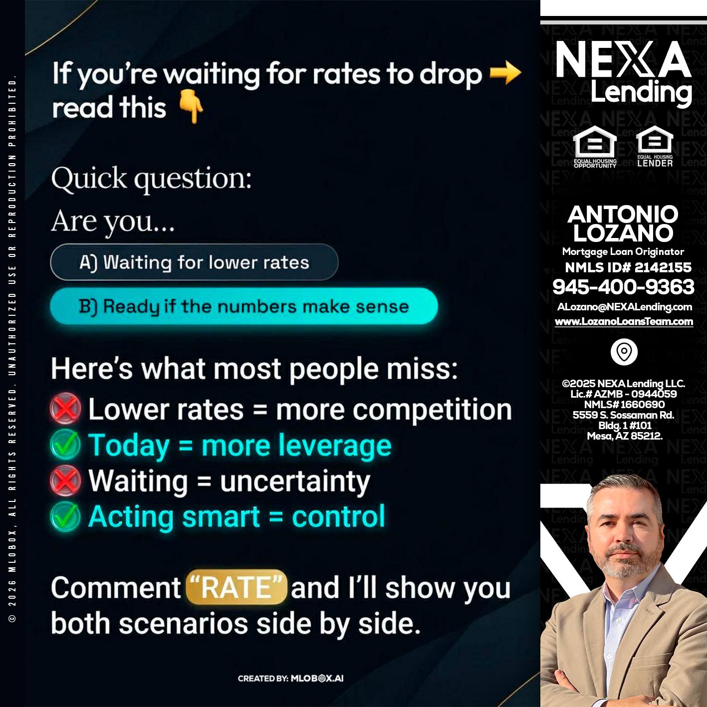 IF YOU ARE - Antonio Lozano -Mortgage Loan Originator