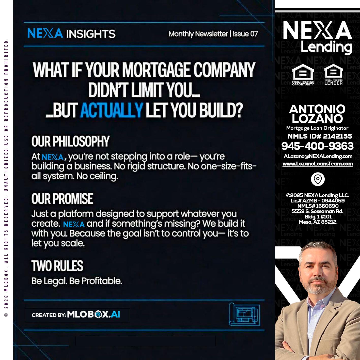 NEXA INSIGHTS - Antonio Lozano -Mortgage Loan Originator