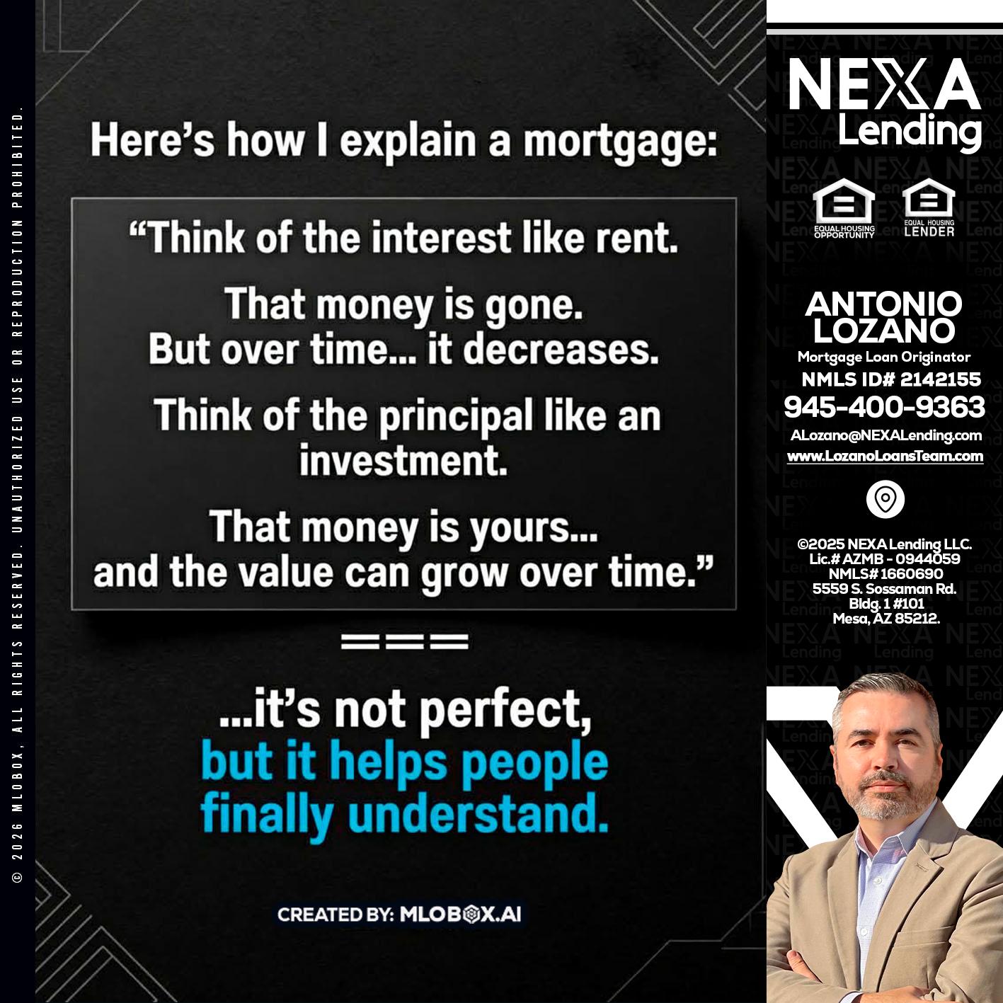 HERES NOW - Antonio Lozano -Mortgage Loan Originator