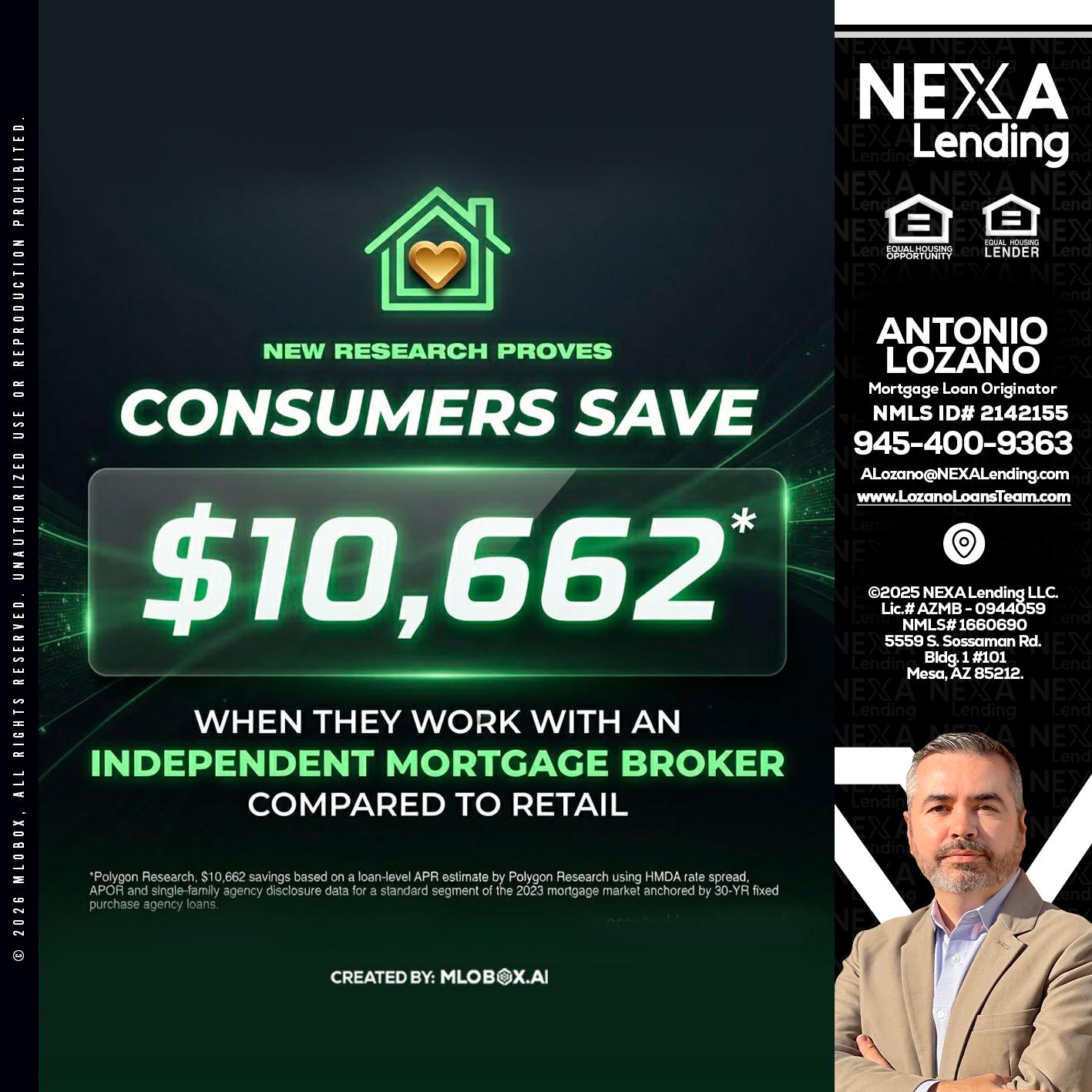 10,662 - Antonio Lozano -Mortgage Loan Originator