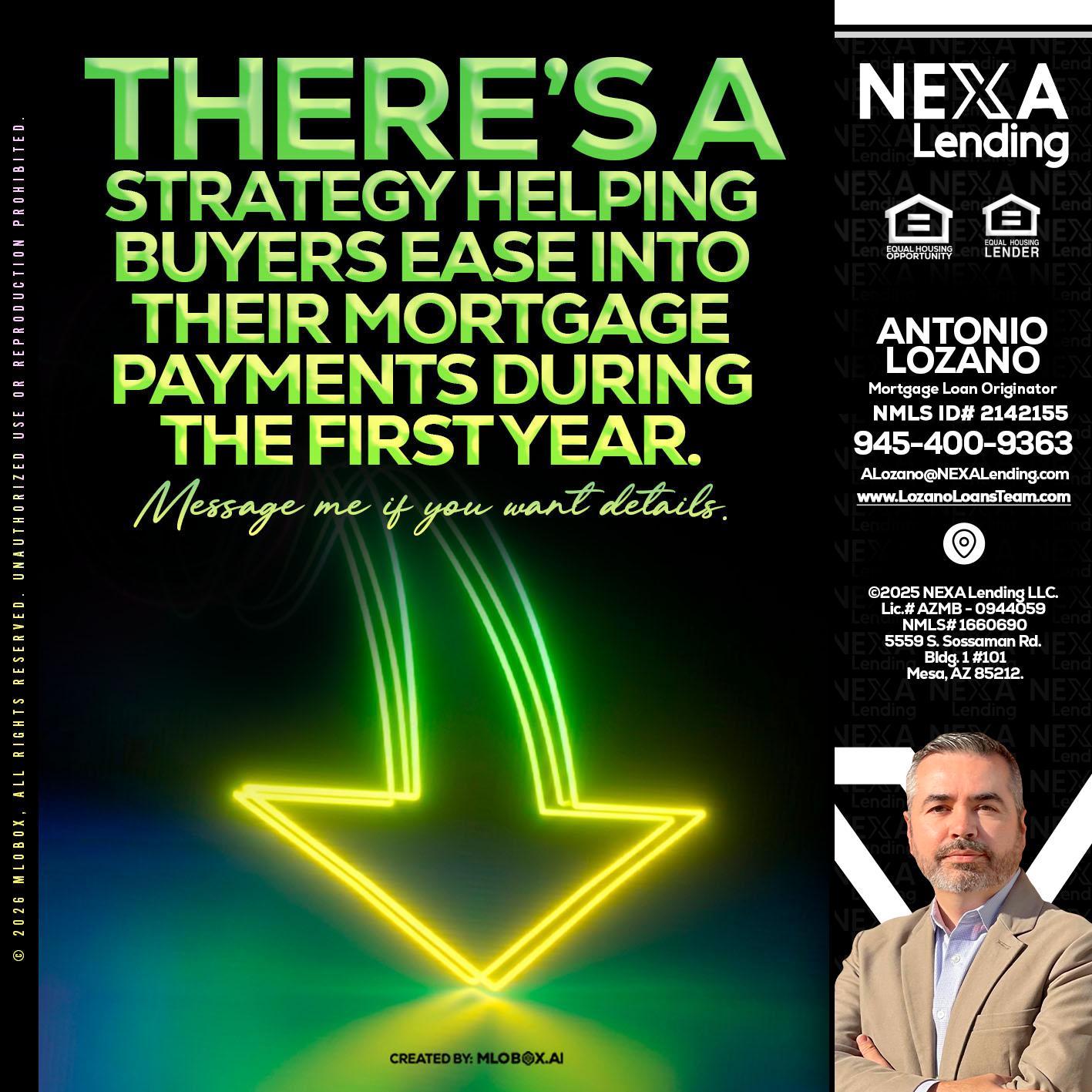 THERES A STATEGY - Antonio Lozano -Mortgage Loan Originator