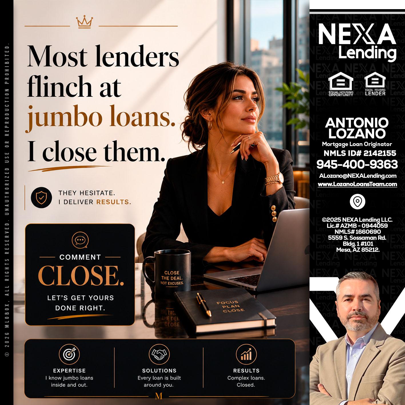 most lenders - Antonio Lozano -Mortgage Loan Originator