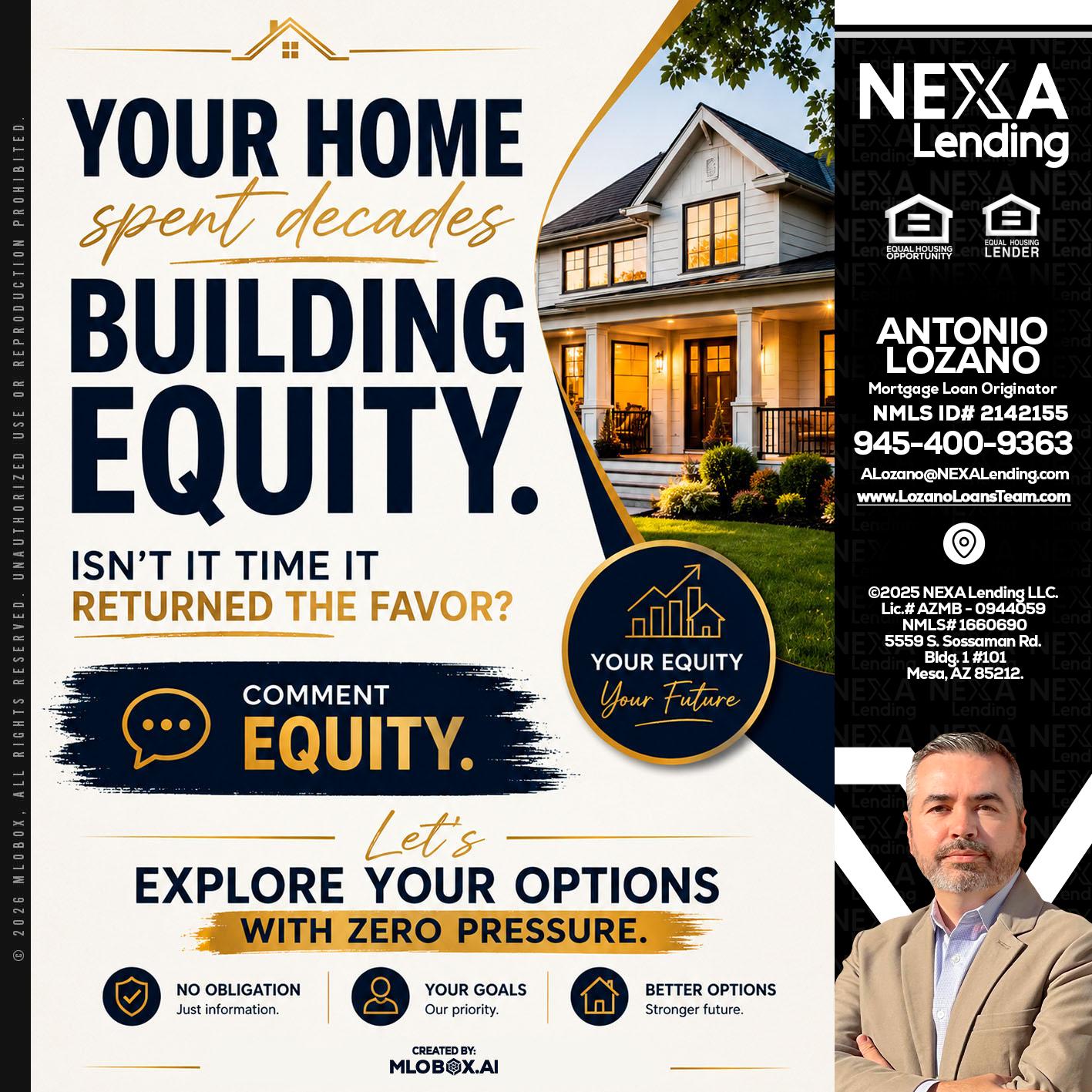 building equity - Antonio Lozano -Mortgage Loan Originator