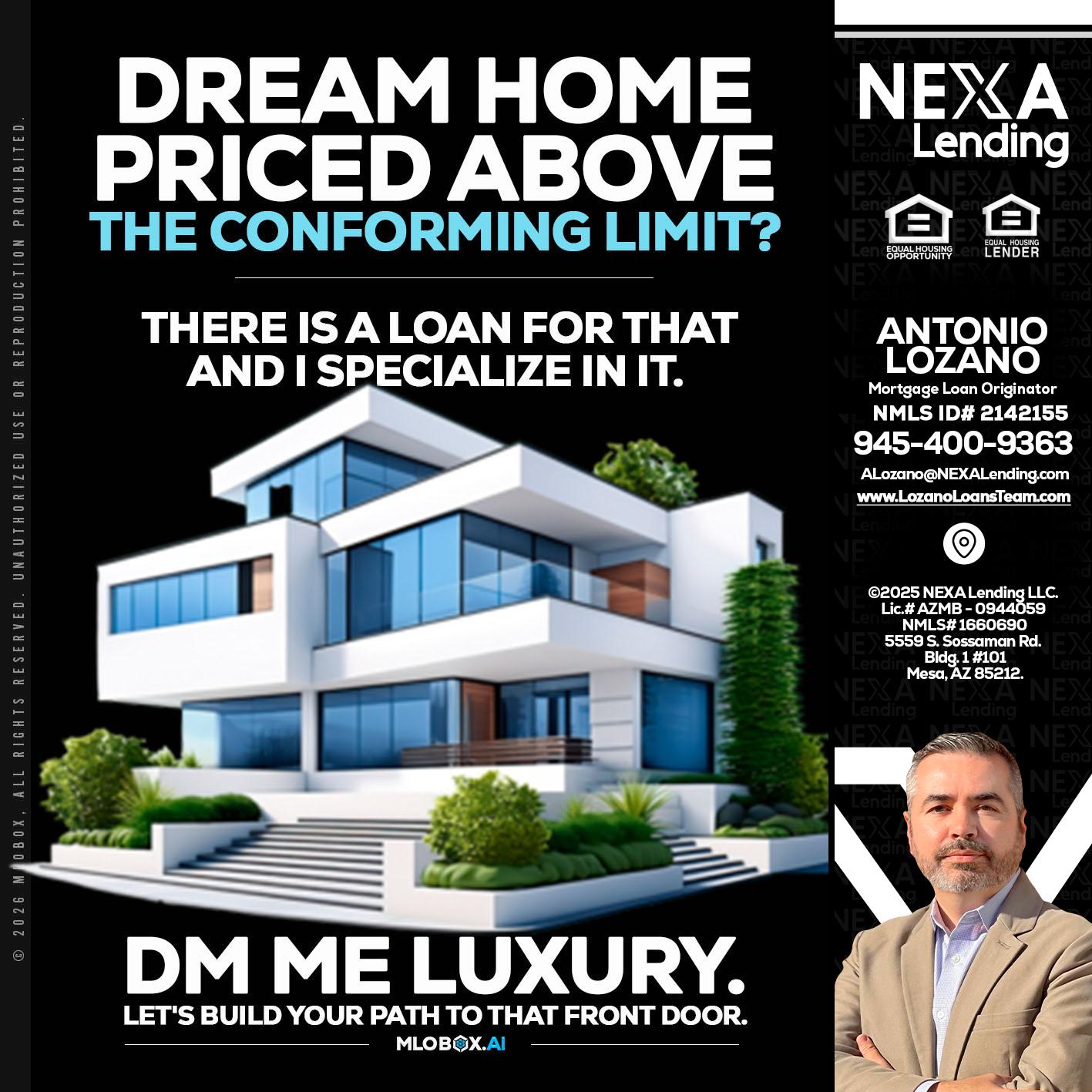 DREAM HOME - Antonio Lozano -Mortgage Loan Originator