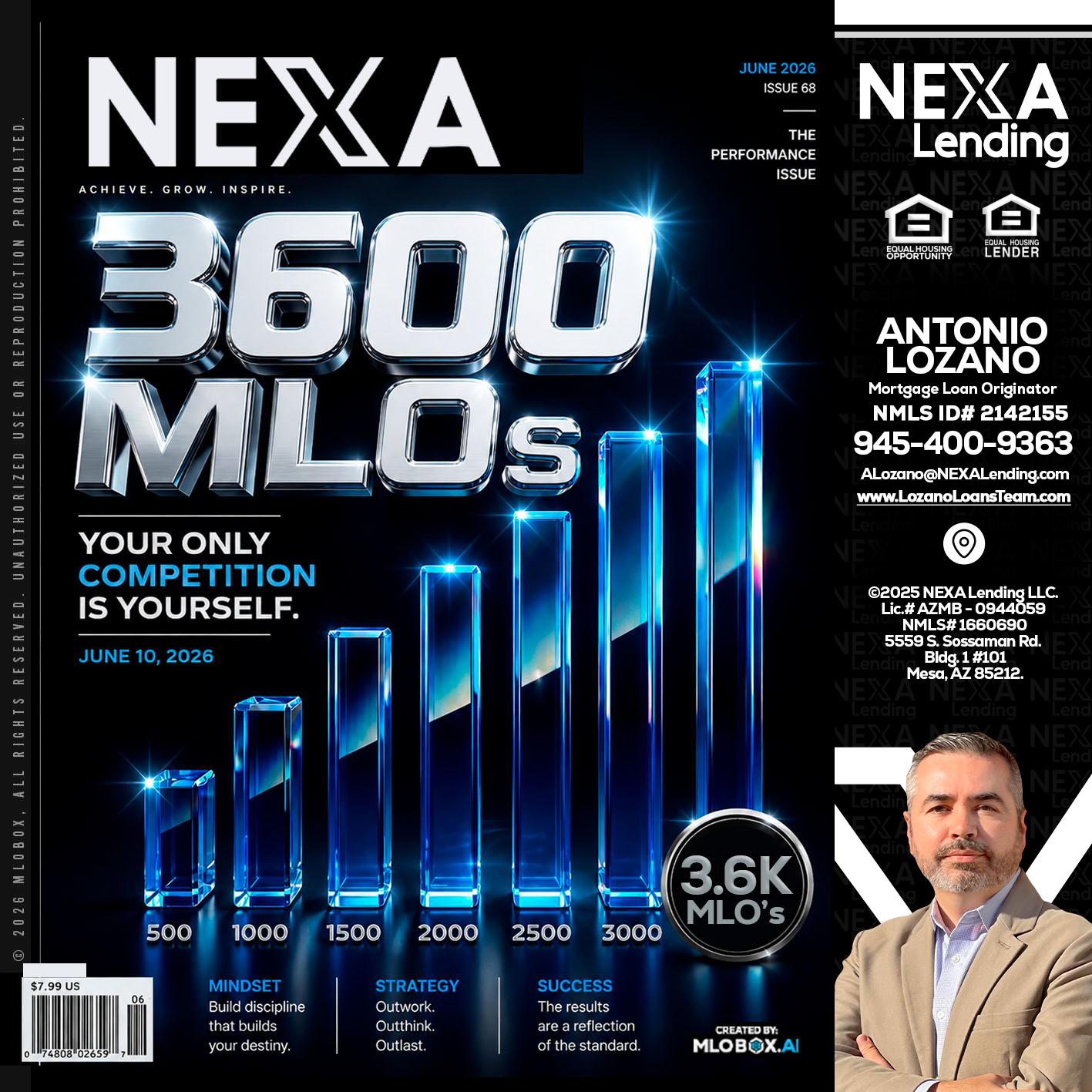 3600 MLOs - Antonio Lozano -Mortgage Loan Originator