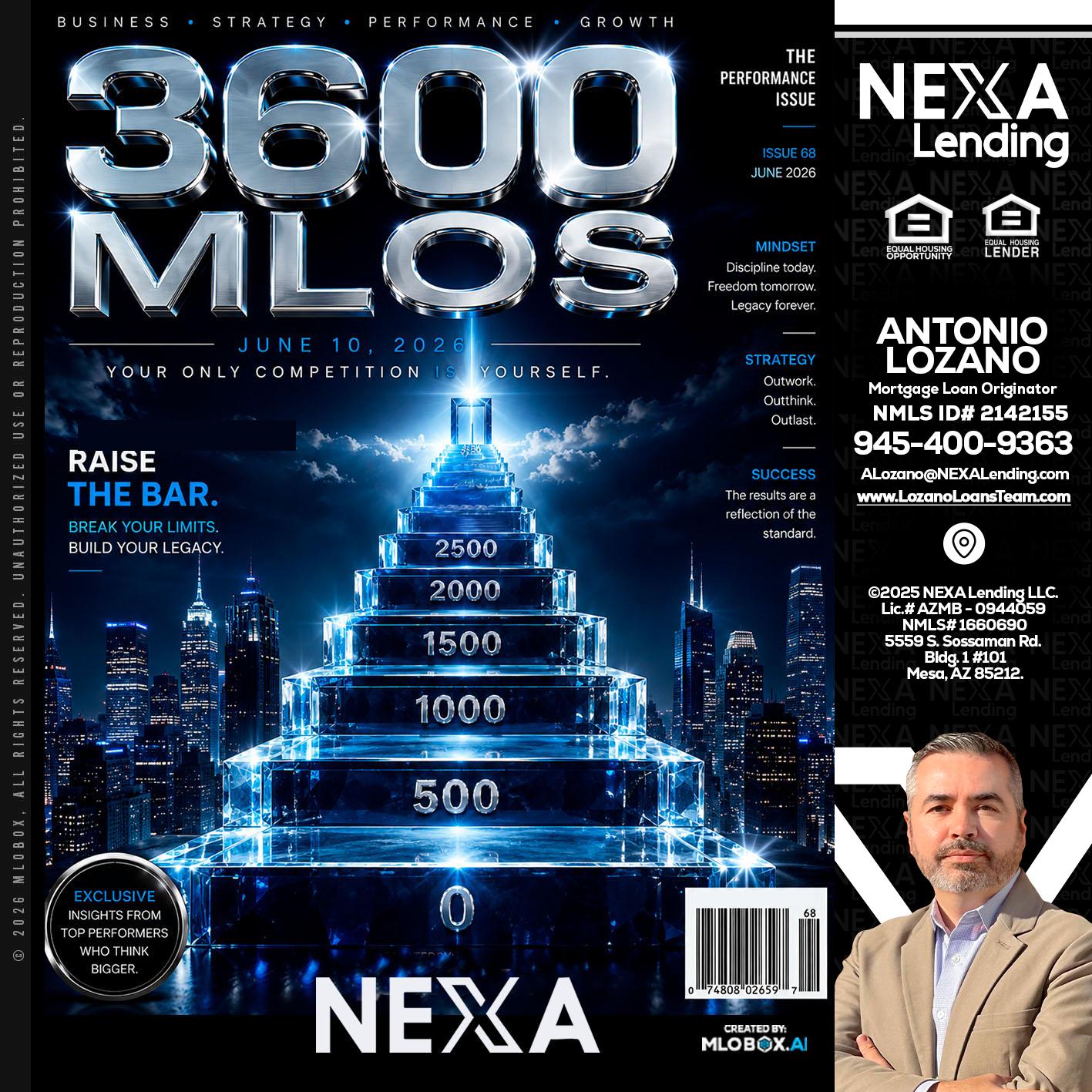 3600 MLOs - Antonio Lozano -Mortgage Loan Originator