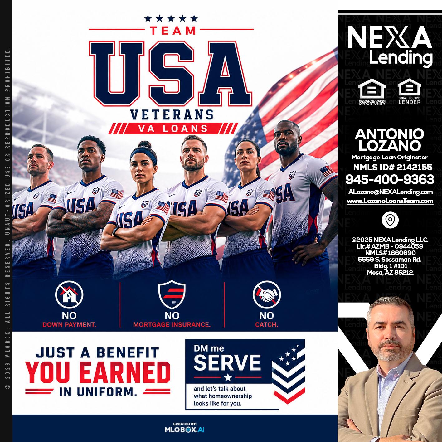 USA TEAM - Antonio Lozano -Mortgage Loan Originator