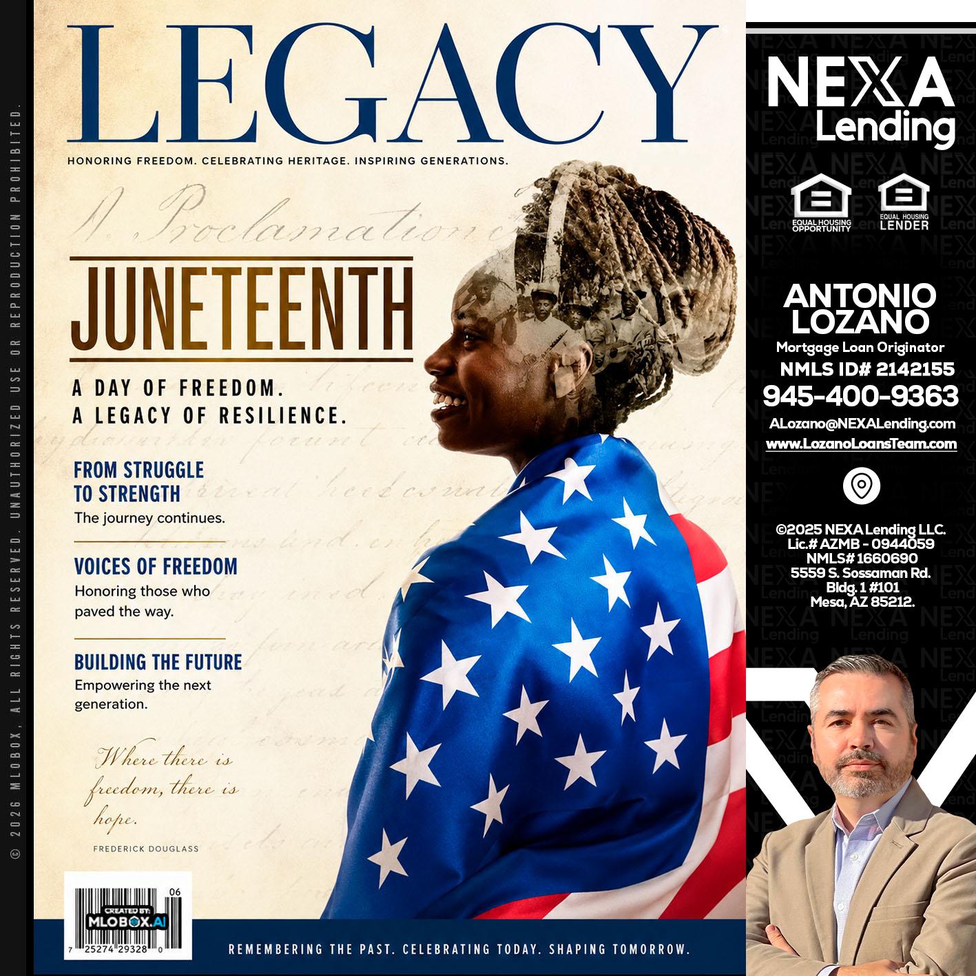 LEGACY - Antonio Lozano -Mortgage Loan Originator