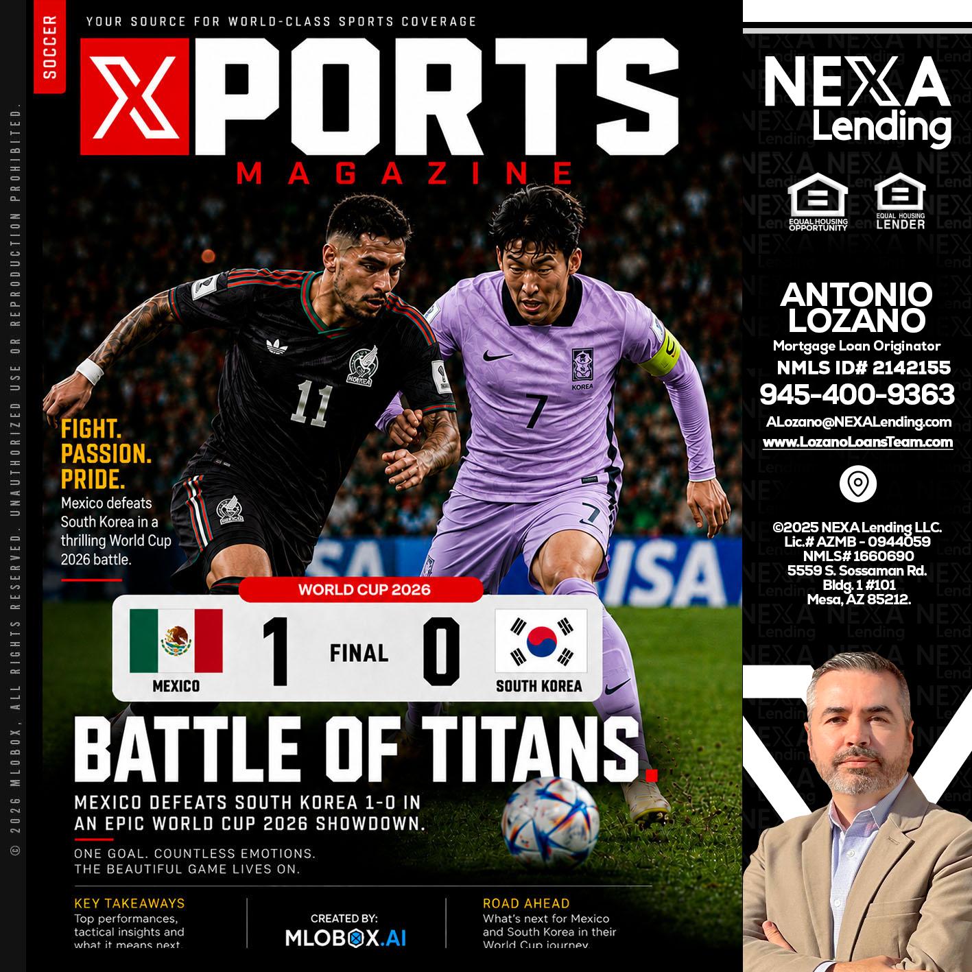 XPORTS MAGAZINE - Antonio Lozano -Mortgage Loan Originator