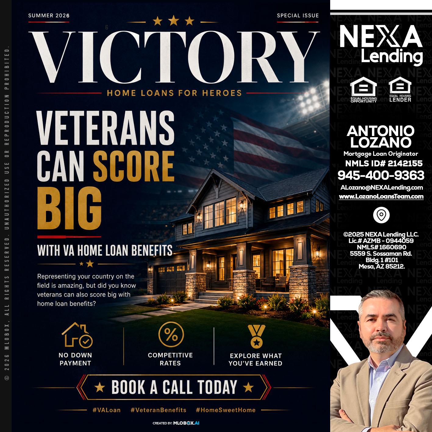 VICTORY - Antonio Lozano -Mortgage Loan Originator
